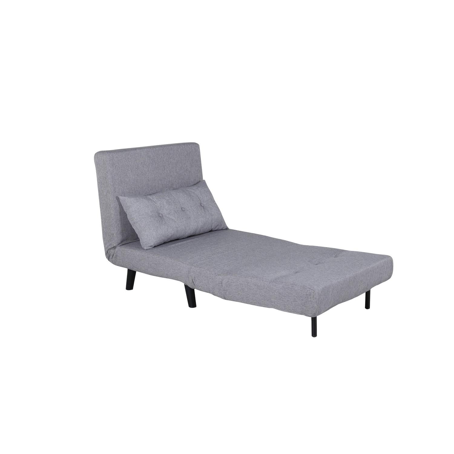 Schlafsofa Vicky aus Stoff - Grau-Schlafsofa-Venture Home-le canapé