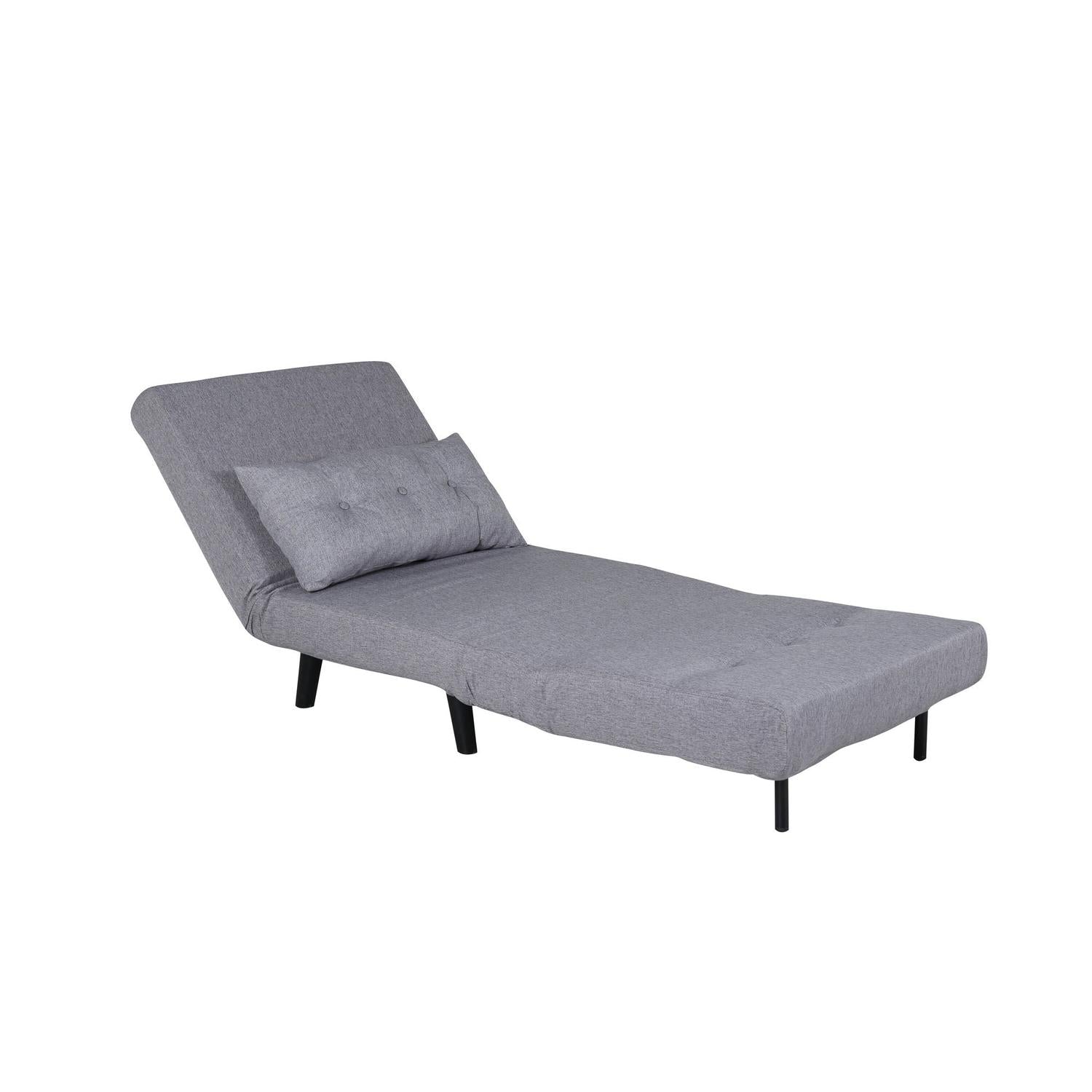 Schlafsofa Vicky aus Stoff - Grau-Schlafsofa-Venture Home-le canapé