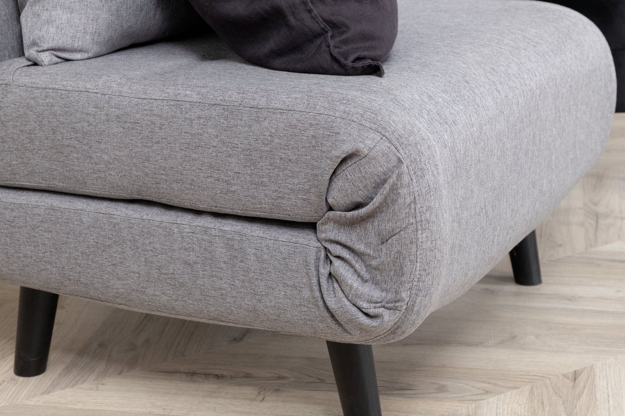 Schlafsofa Vicky aus Stoff - Grau-Schlafsofa-Venture Home-le canapé