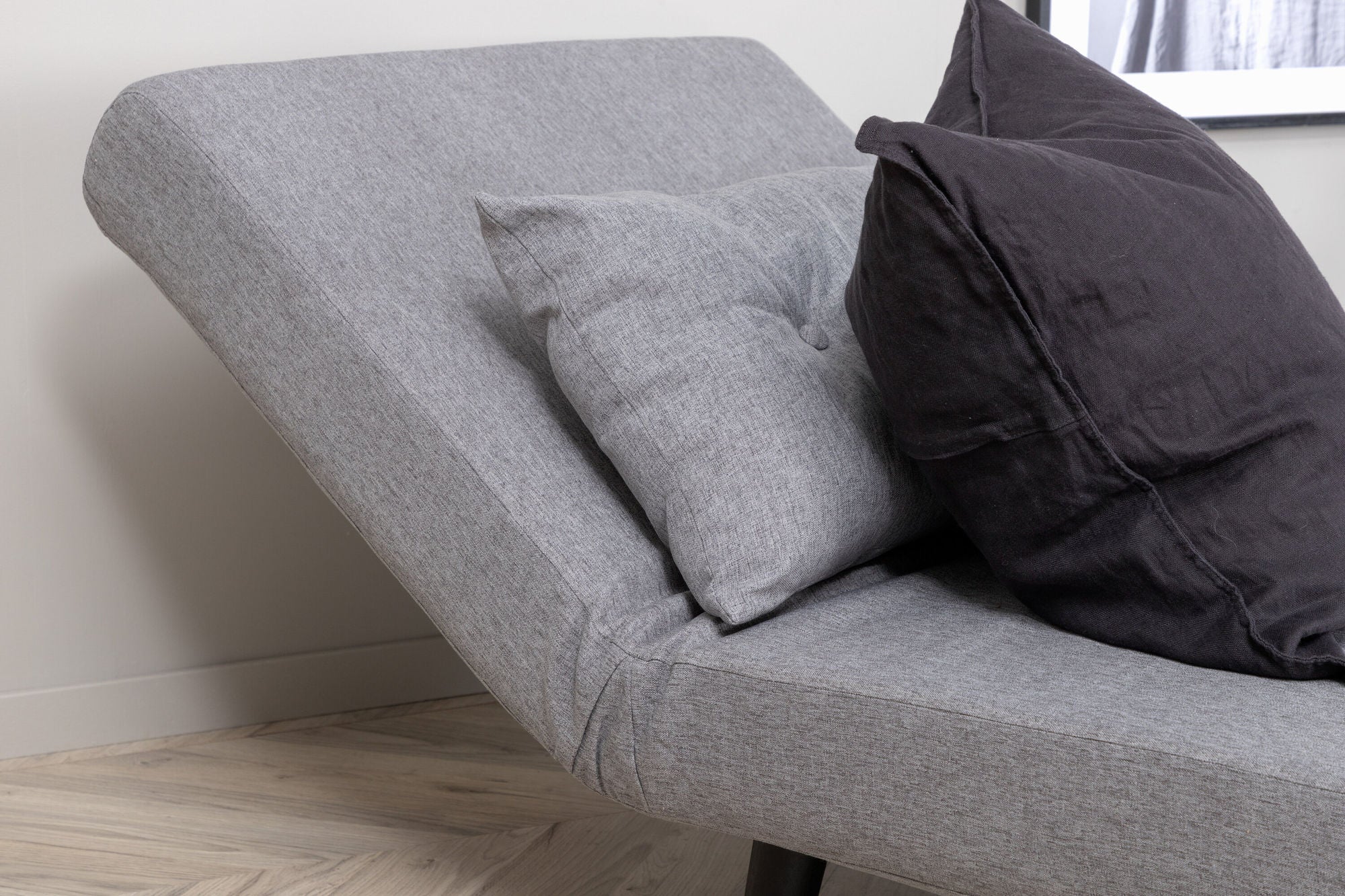 Schlafsofa Vicky aus Stoff - Grau-Schlafsofa-Venture Home-le canapé