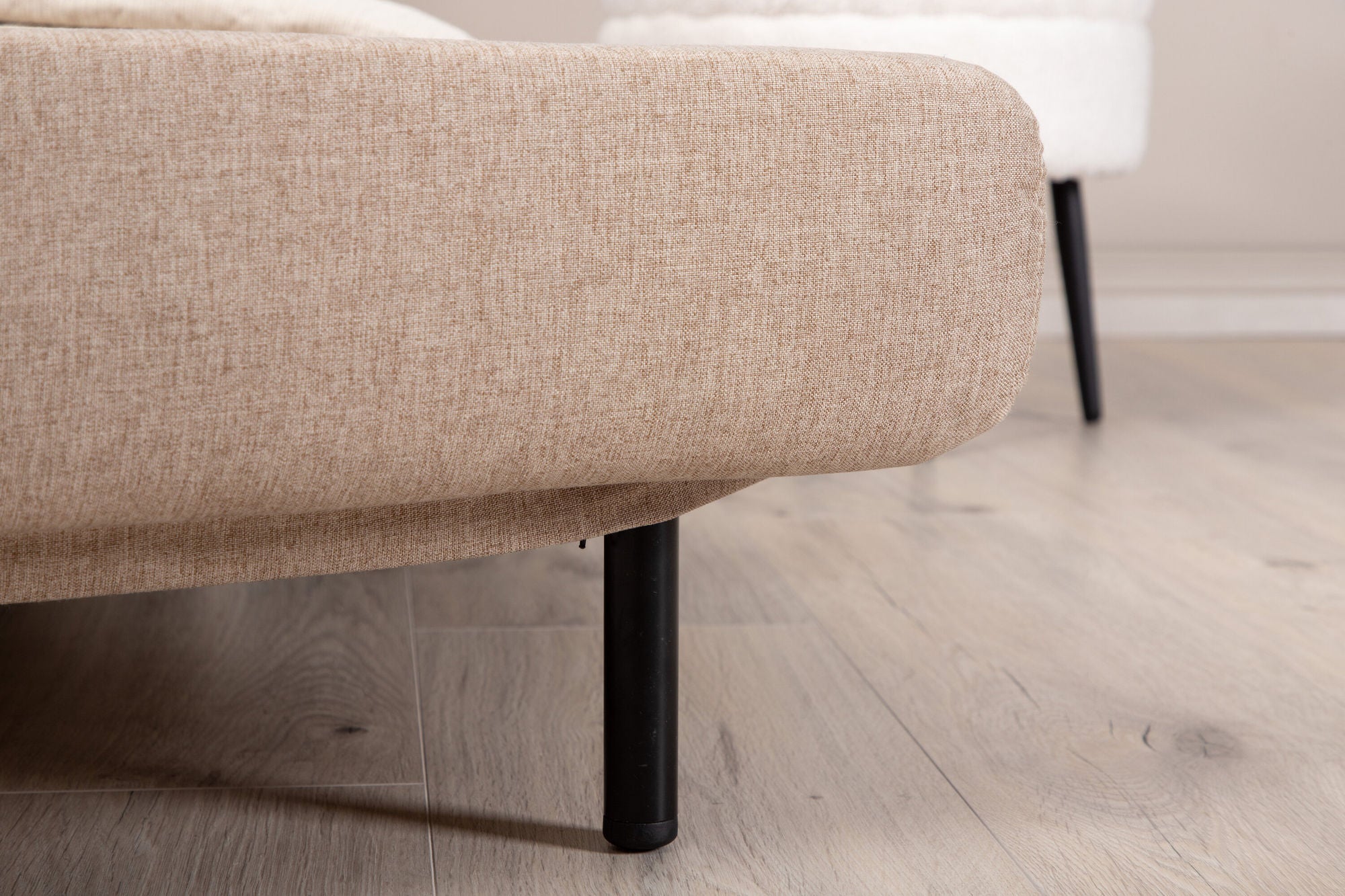 Schlafsofa Vicky aus Stoff - Hellbraun-Schlafsofa-Venture Home-le canapé