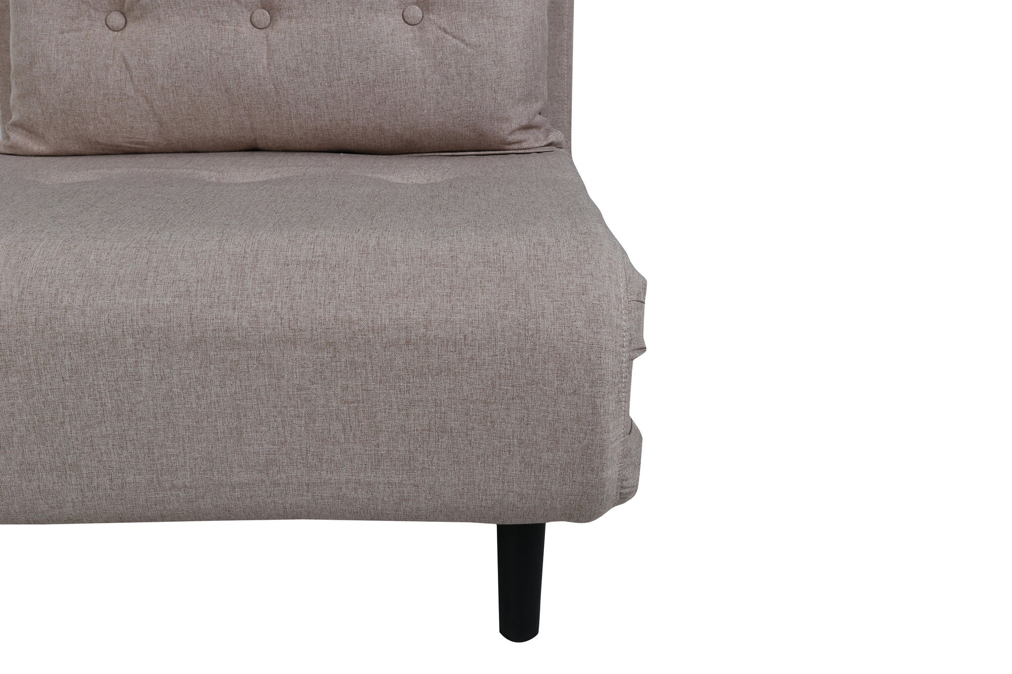 Schlafsofa Vicky aus Stoff - Hellbraun-Schlafsofa-Venture Home-le canapé