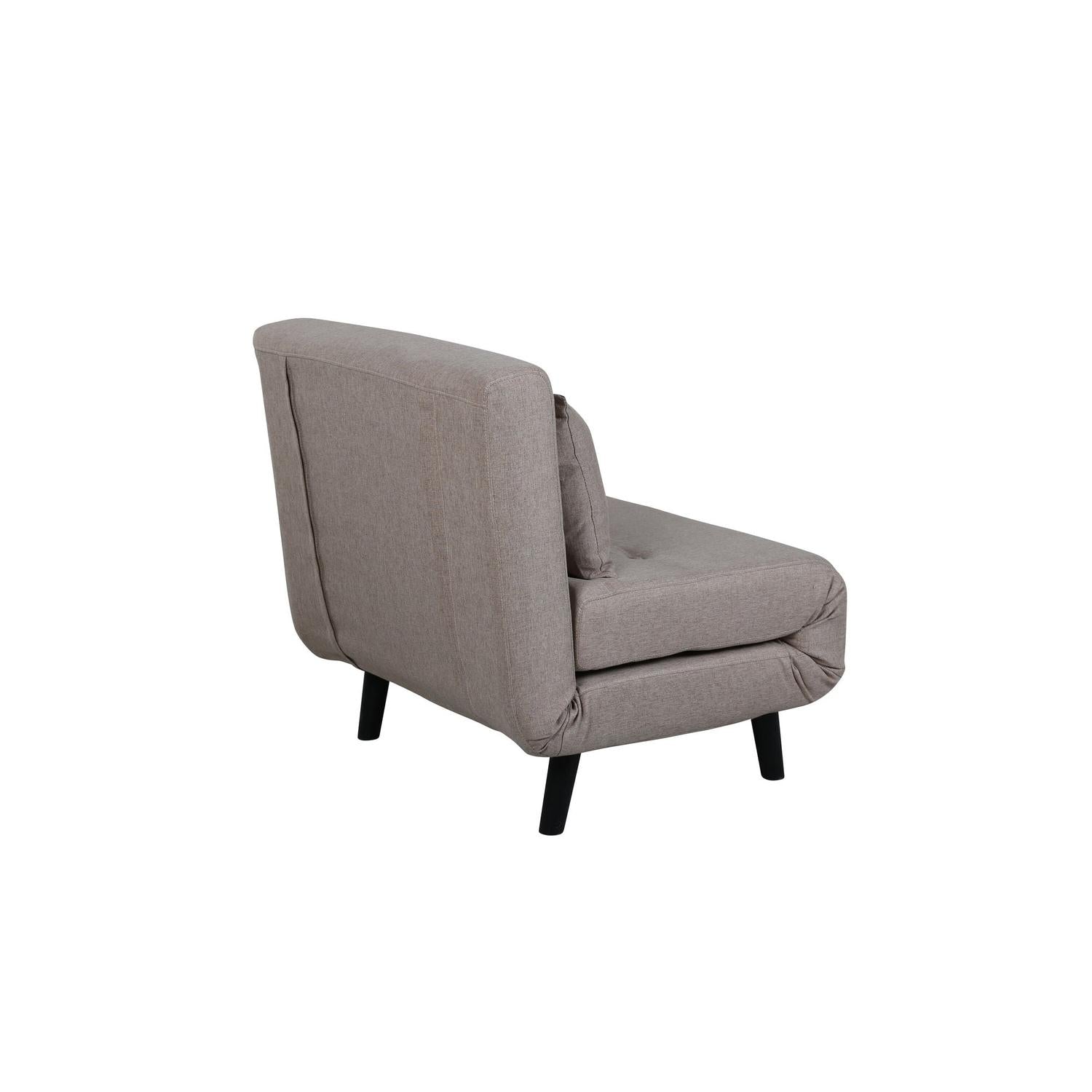 Schlafsofa Vicky aus Stoff - Hellbraun-Schlafsofa-Venture Home-le canapé
