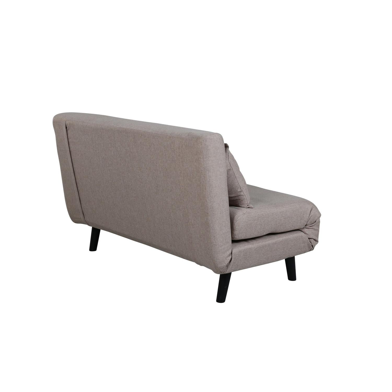 Schlafsofa Vicky Doppel aus Stoff - Hellbraun-Schlafsofa-Venture Home-le canapé