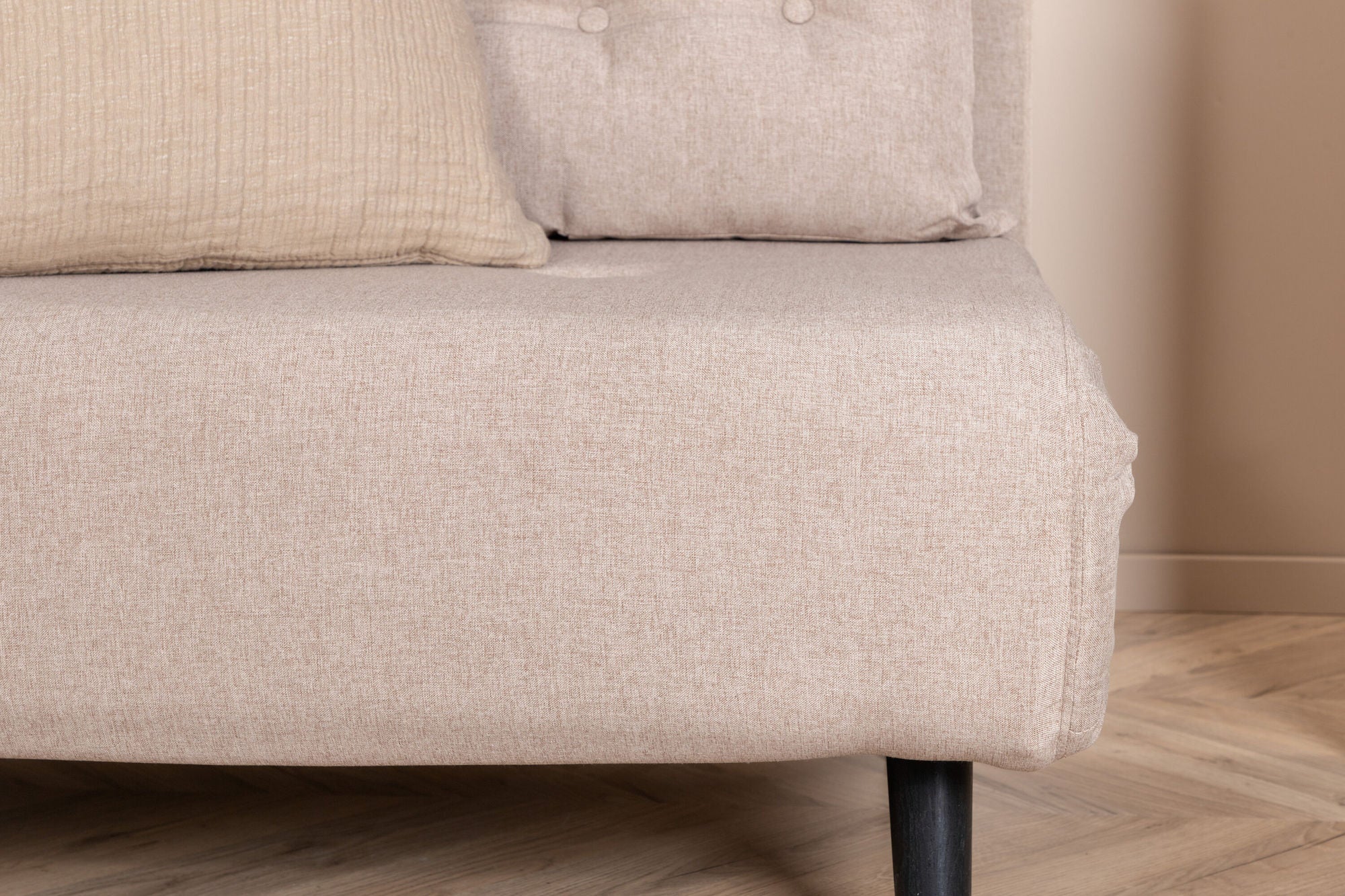 Schlafsofa Vicky Doppel aus Stoff - Hellbraun-Schlafsofa-Venture Home-le canapé