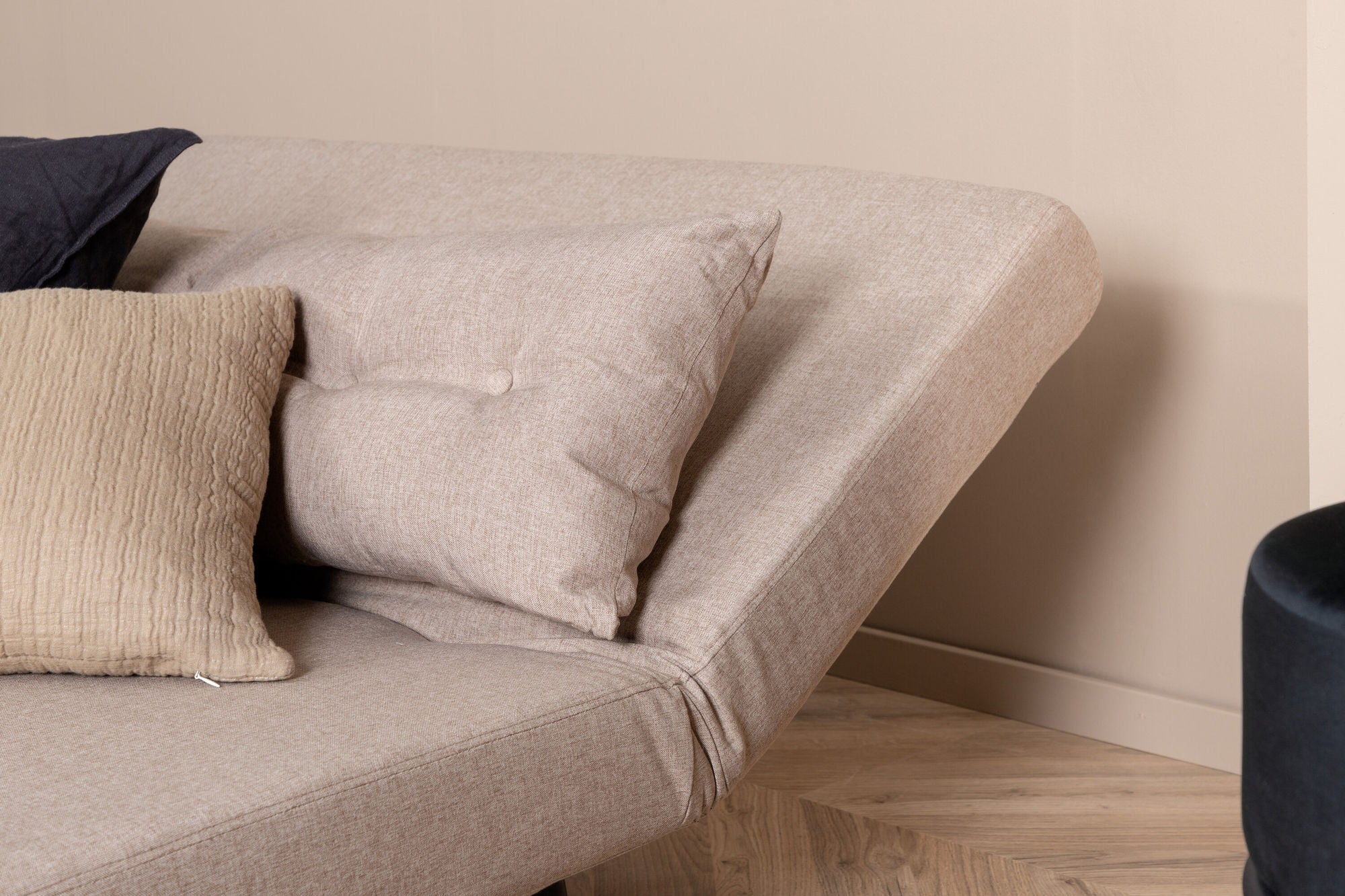 Schlafsofa Vicky Doppel aus Stoff - Hellbraun-Schlafsofa-Venture Home-le canapé