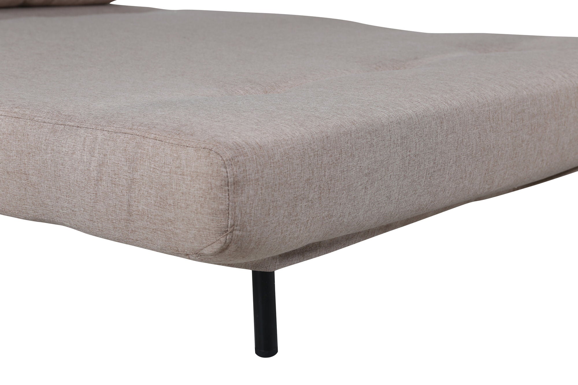 Schlafsofa Vicky Doppel aus Stoff - Hellbraun-Schlafsofas-Venture Home-le canapé