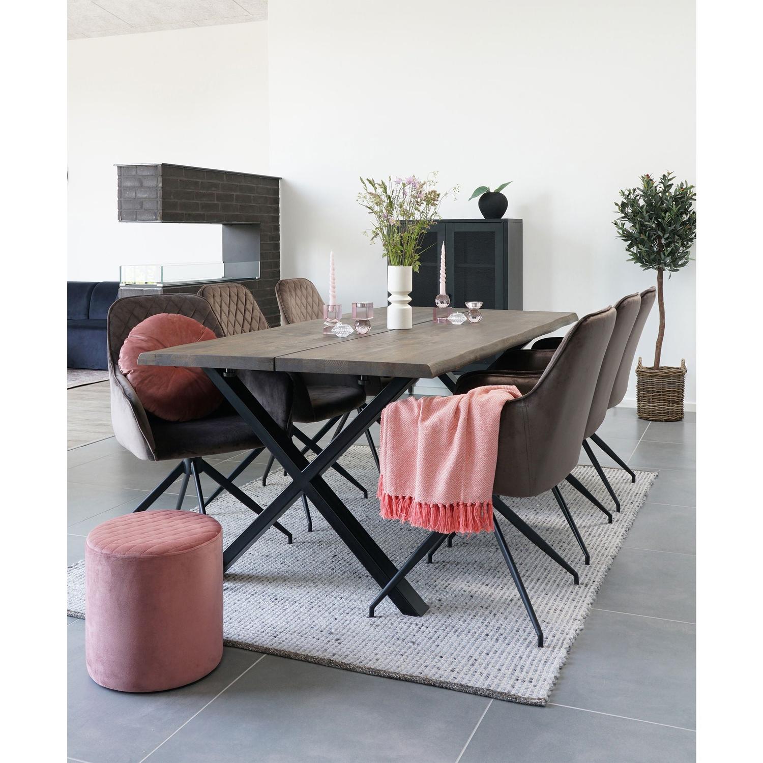 Schrank Melbourne mit Gittertüren 120cm - Schwarz-Mehrzweckschränke-House Nordic-le canapé