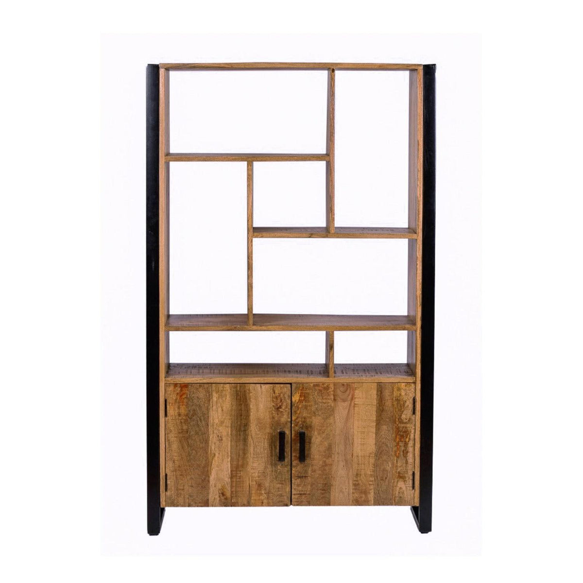 Schrank Nairobi 180cm aus Massivholz - Braun-Livingfurn-le canapé