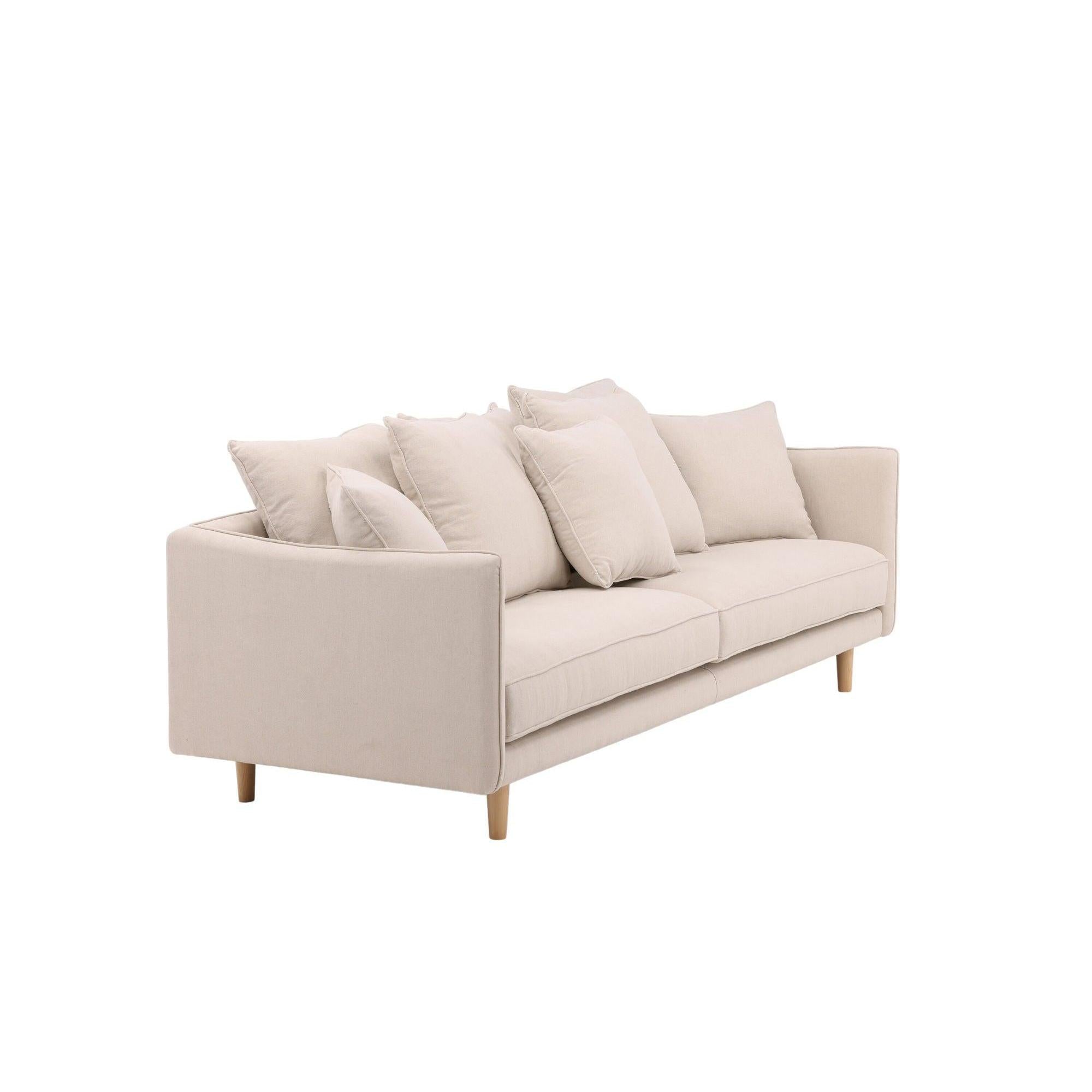 Segelskären 3 - Sitzer Sofa aus Leinen - BeigeEinzelsofas