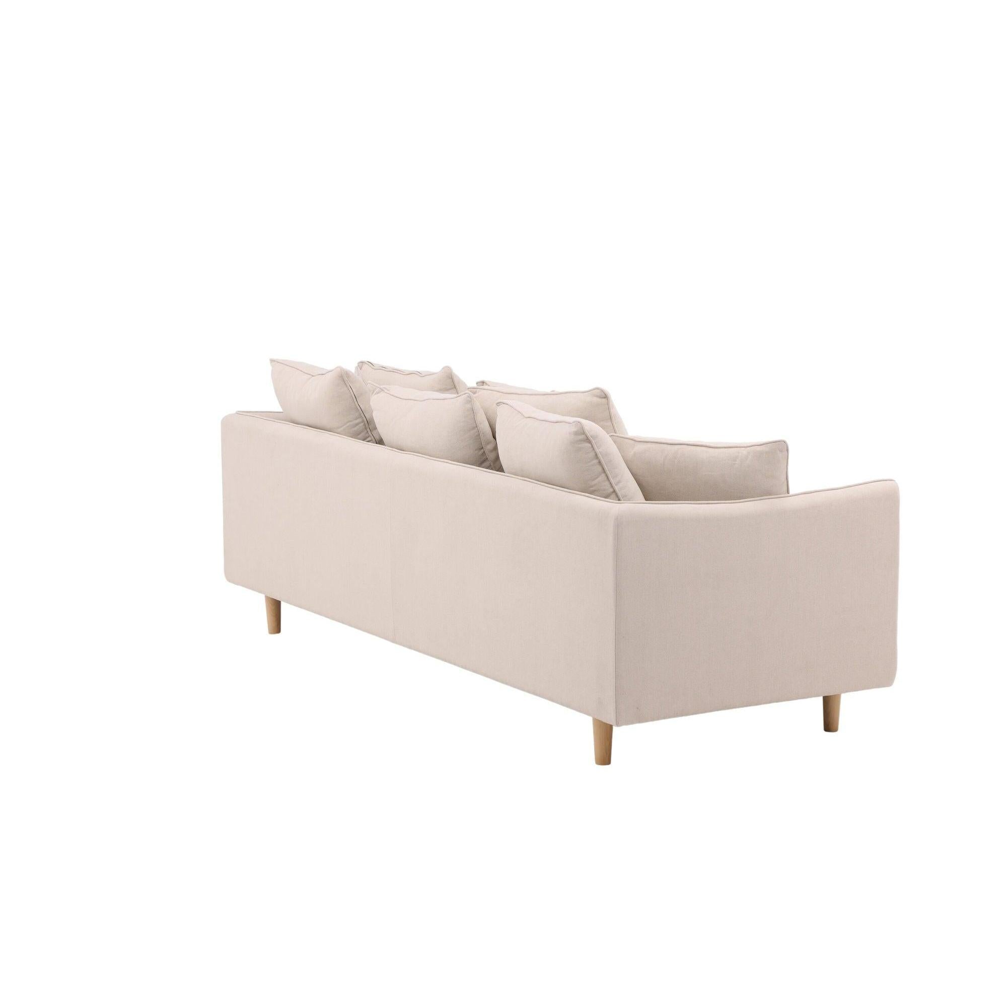 Segelskären 3 - Sitzer Sofa aus Leinen - BeigeEinzelsofas