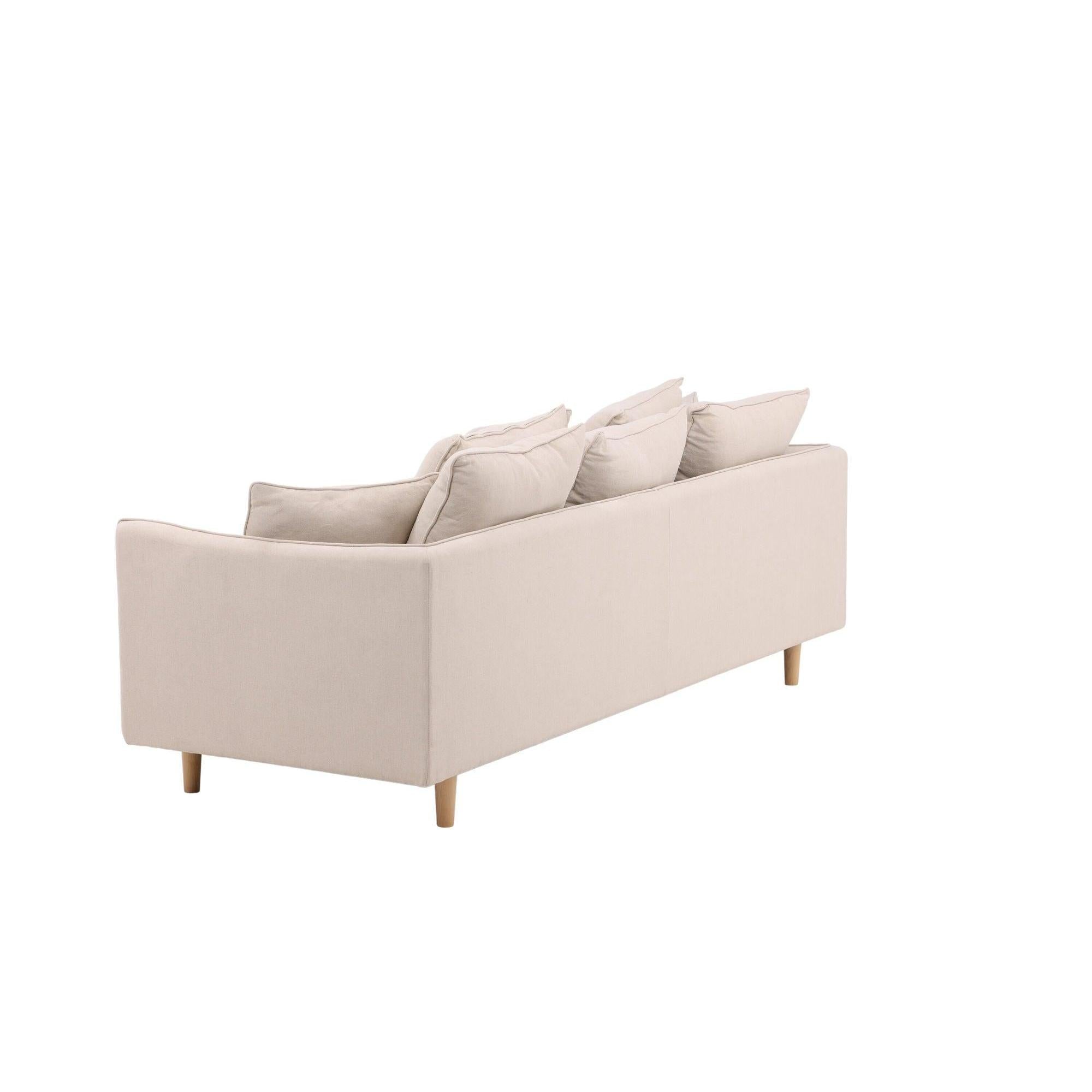 Segelskären 3 - Sitzer Sofa aus Leinen - BeigeEinzelsofas