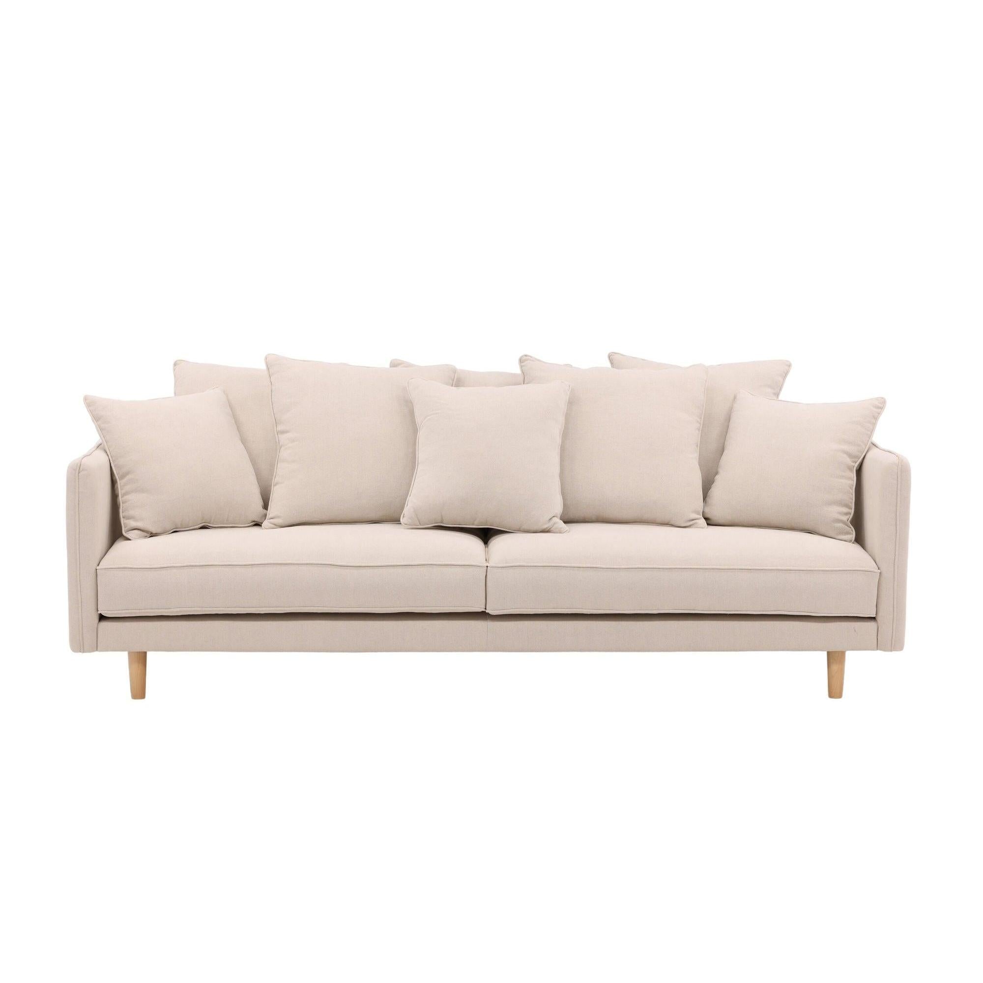 Segelskären 3 - Sitzer Sofa aus Leinen - BeigeEinzelsofas