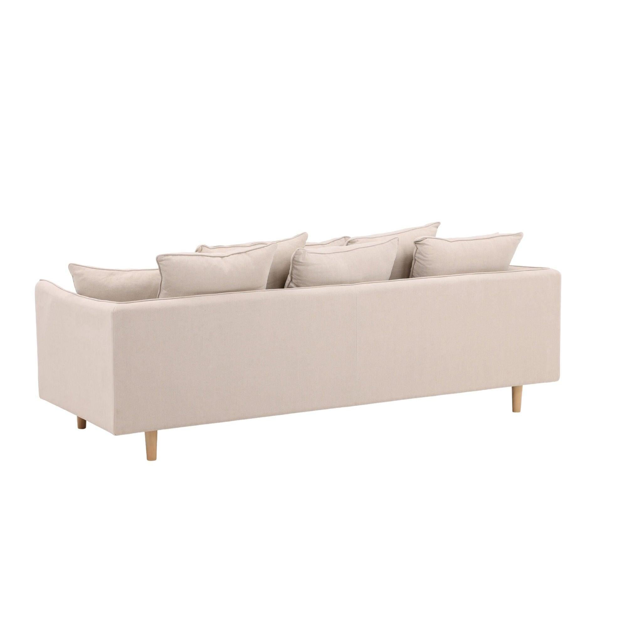Segelskären 3 - Sitzer Sofa aus Leinen - BeigeEinzelsofas