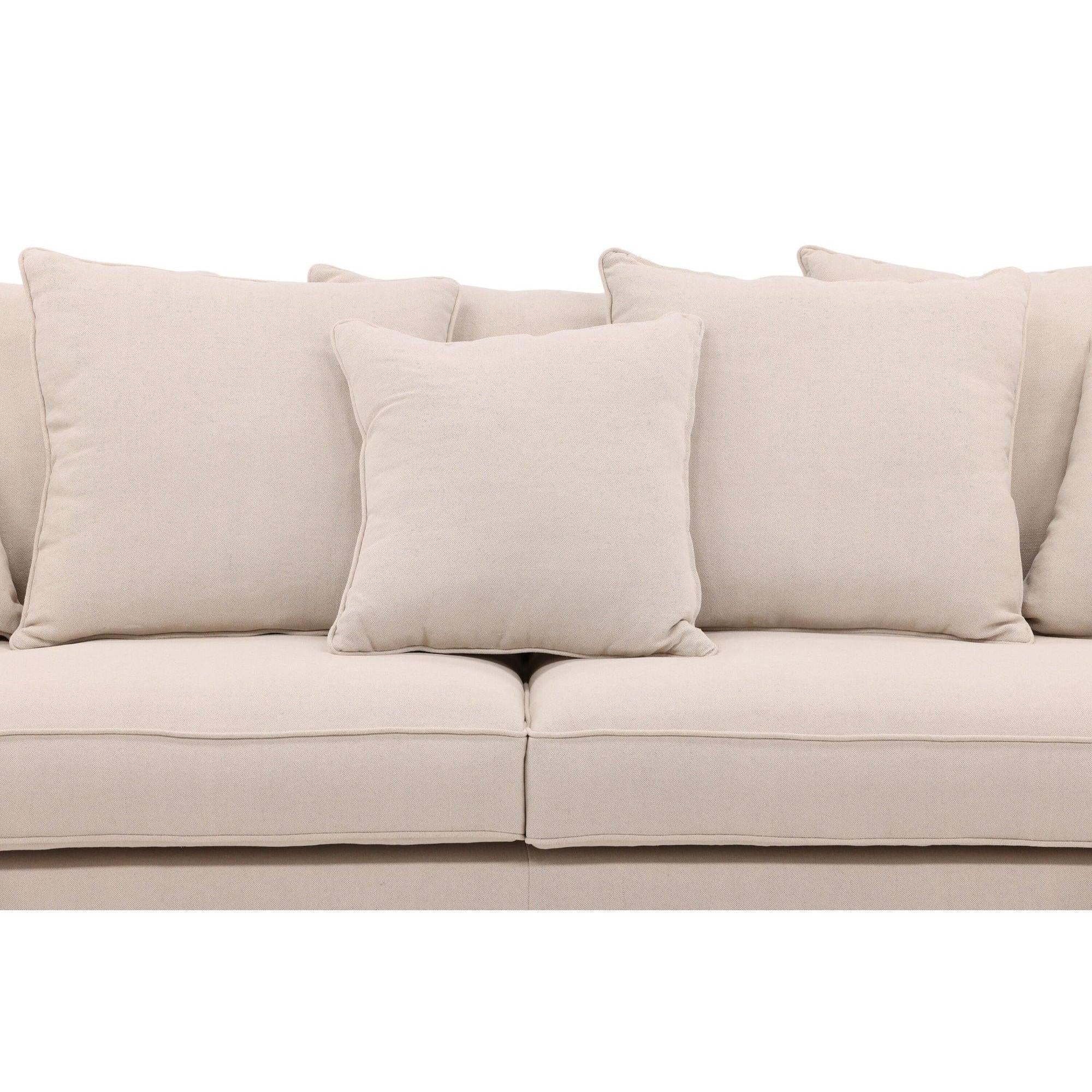 Segelskären 3 - Sitzer Sofa aus Leinen - BeigeEinzelsofas