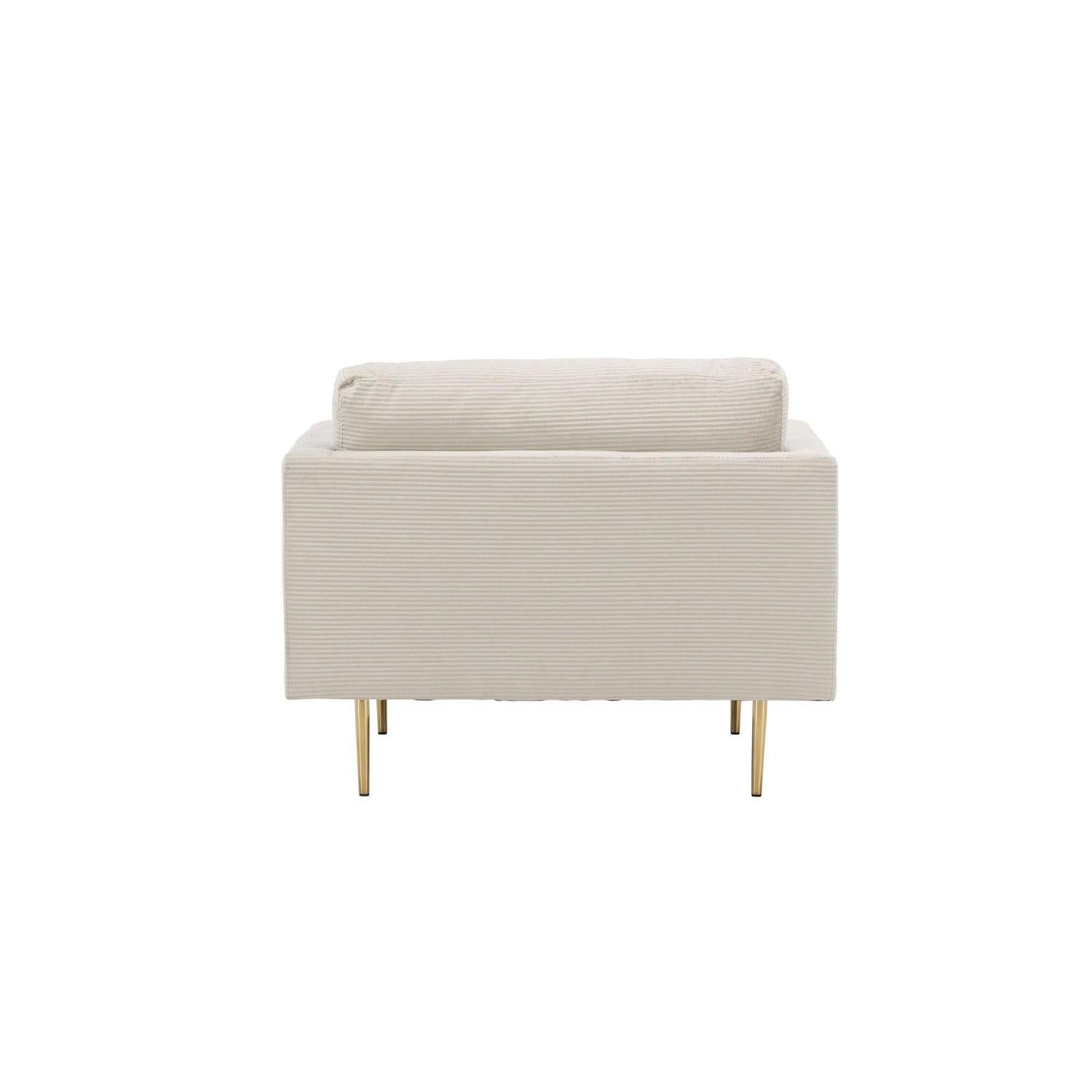 Sessel Boom aus Kord - Hellgrau-Sessel-Venture Home-le canapé