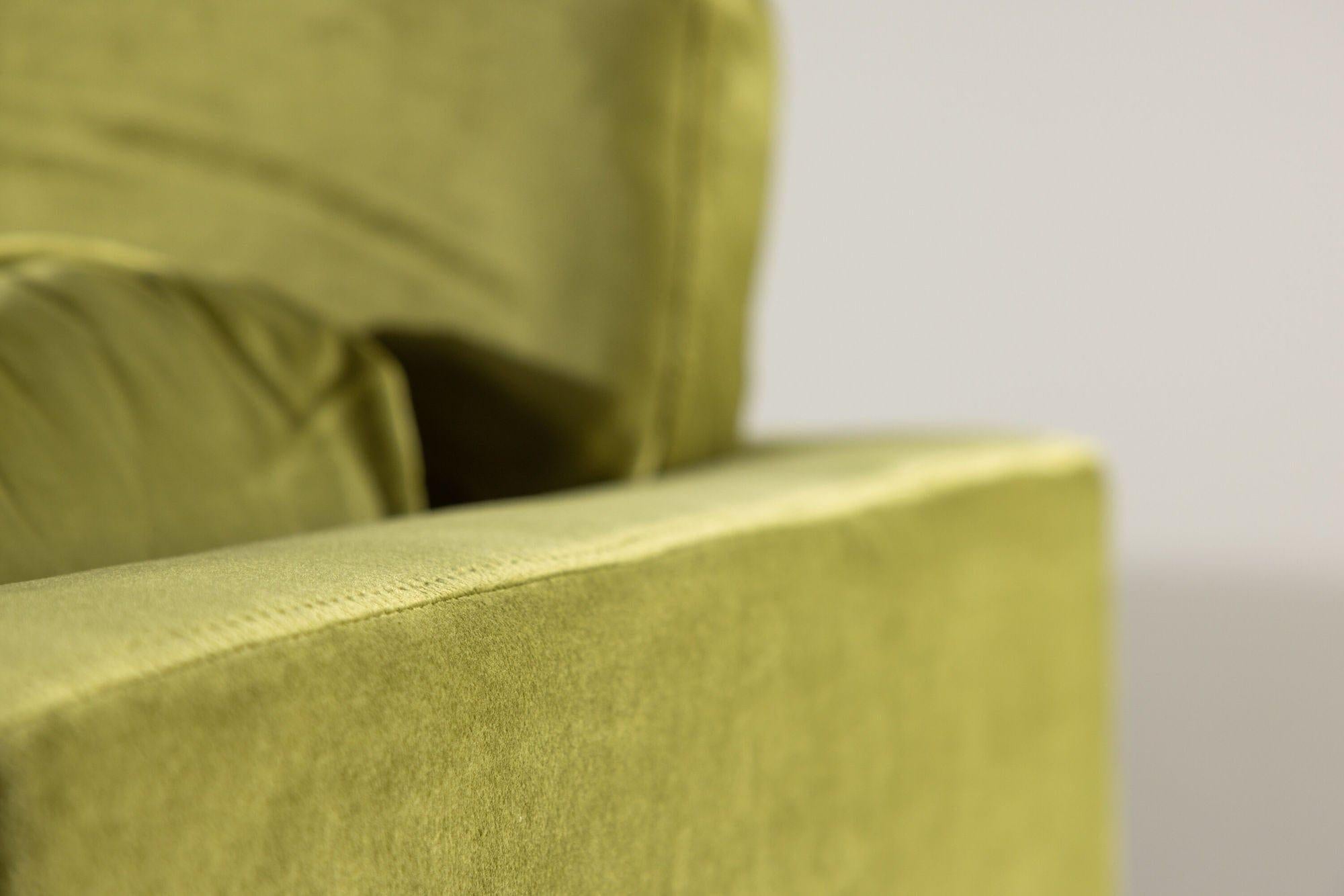 Sessel Boom aus Samt - Grün-Sessel-Venture Home-le canapé