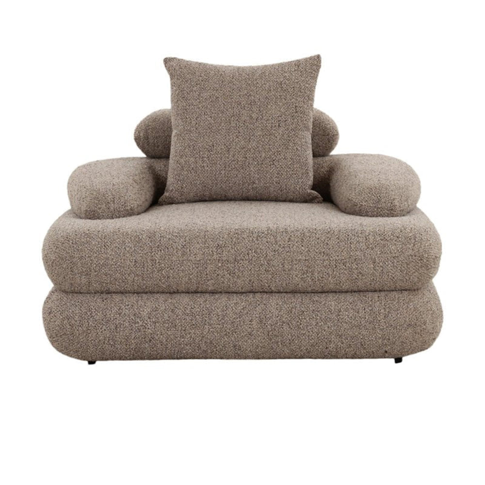 Sessel Cairo aus Bouclé - SandSessel