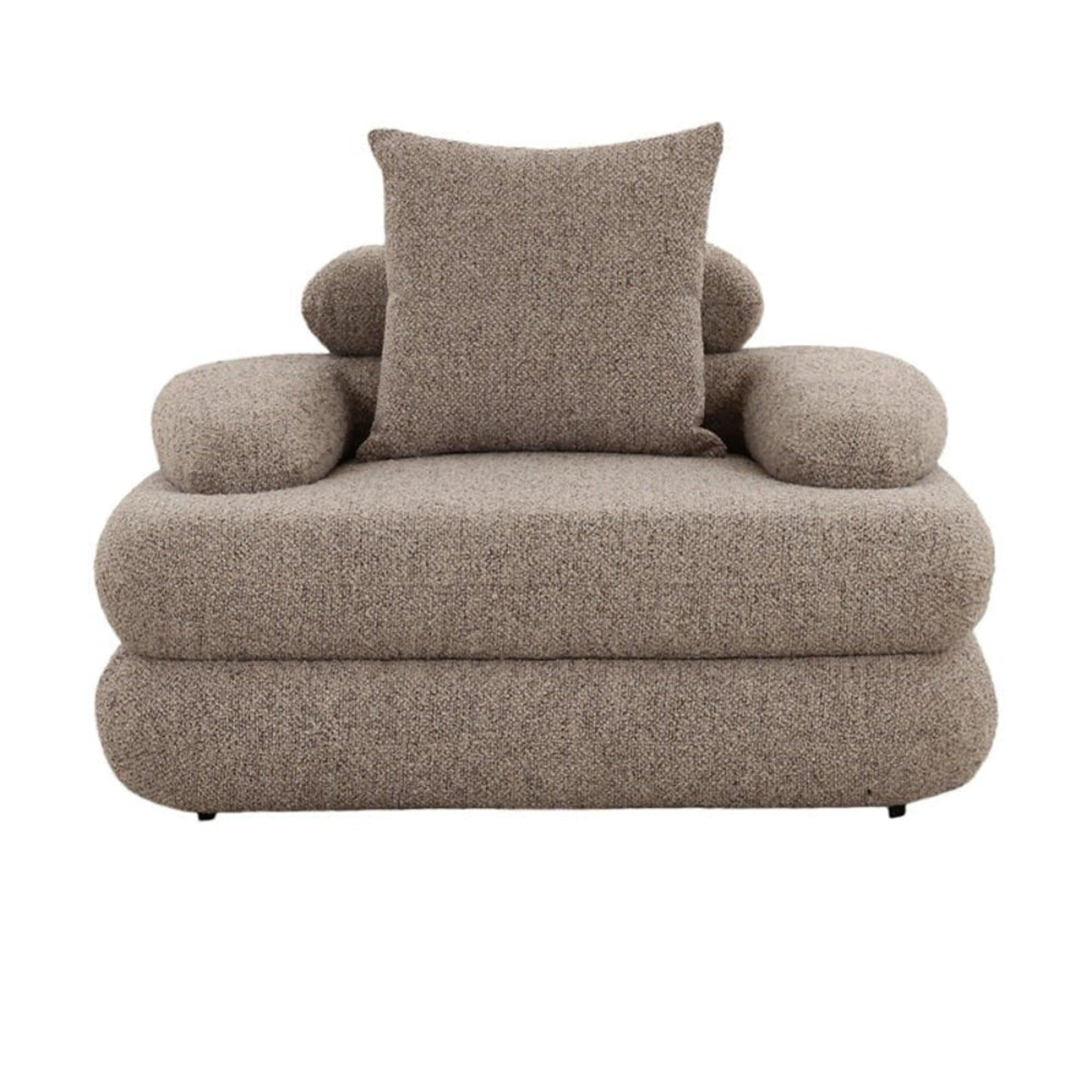 Sessel Cairo aus Bouclé - SandSessel
