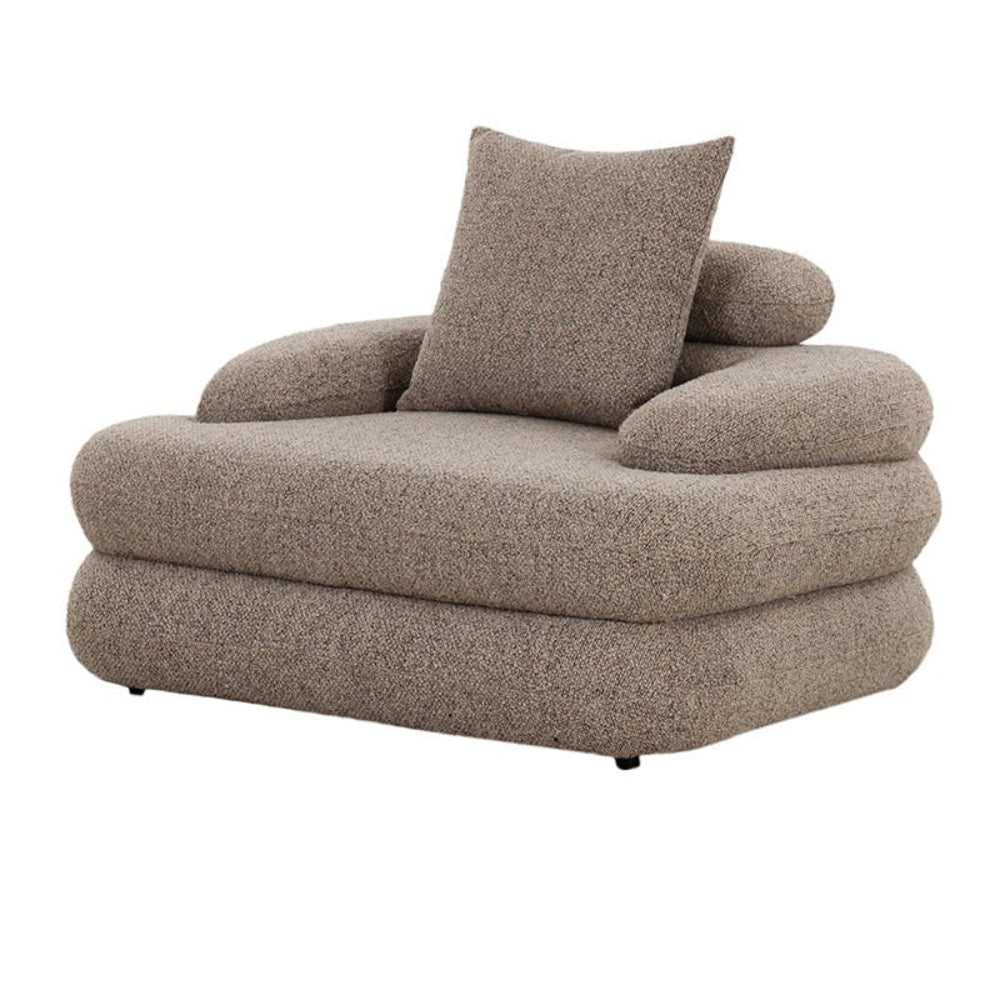 Sessel Cairo aus Bouclé - SandSessel