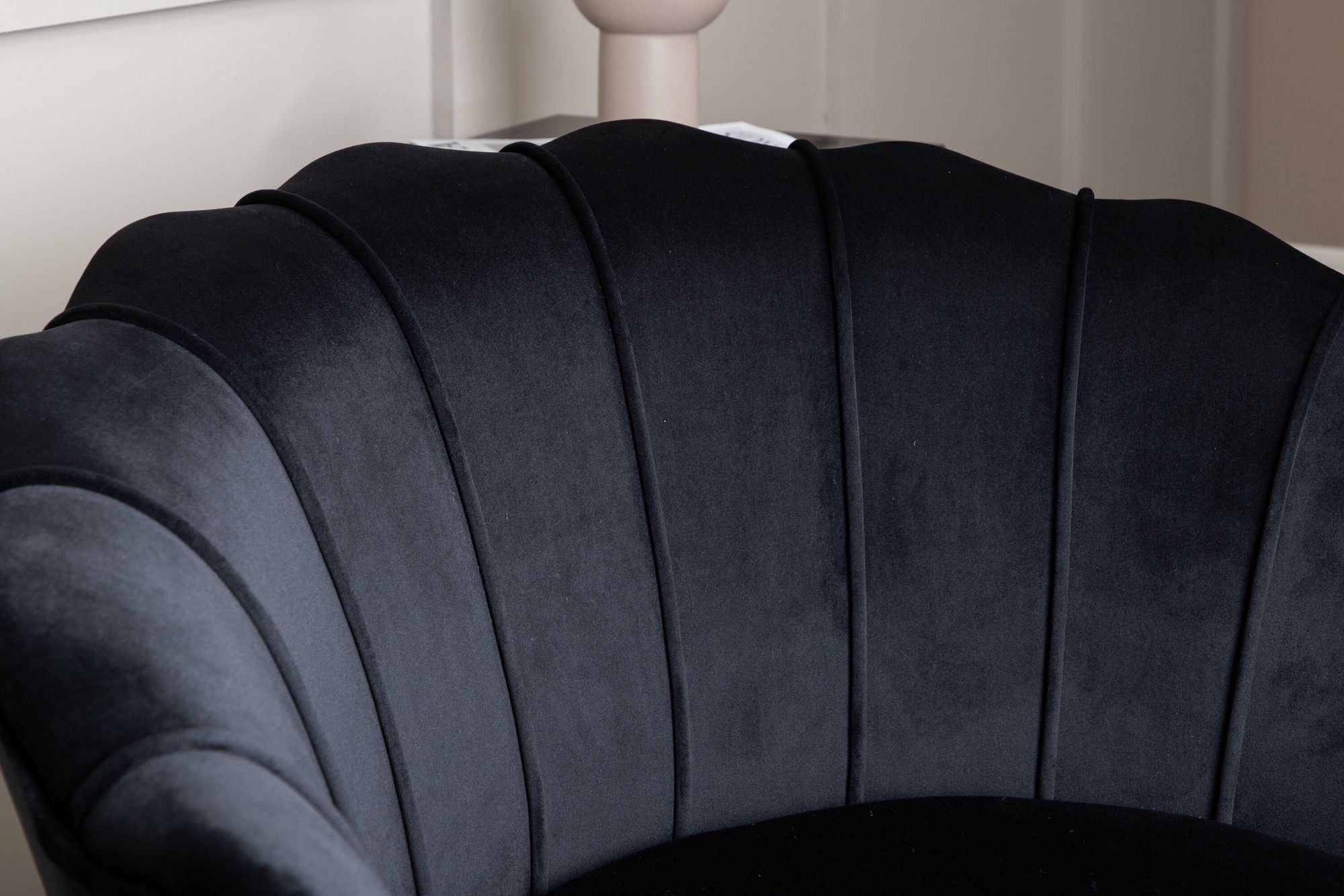 Sessel Calais aus Samt - Schwarz-Loungesessel-Venture Home-le canapé