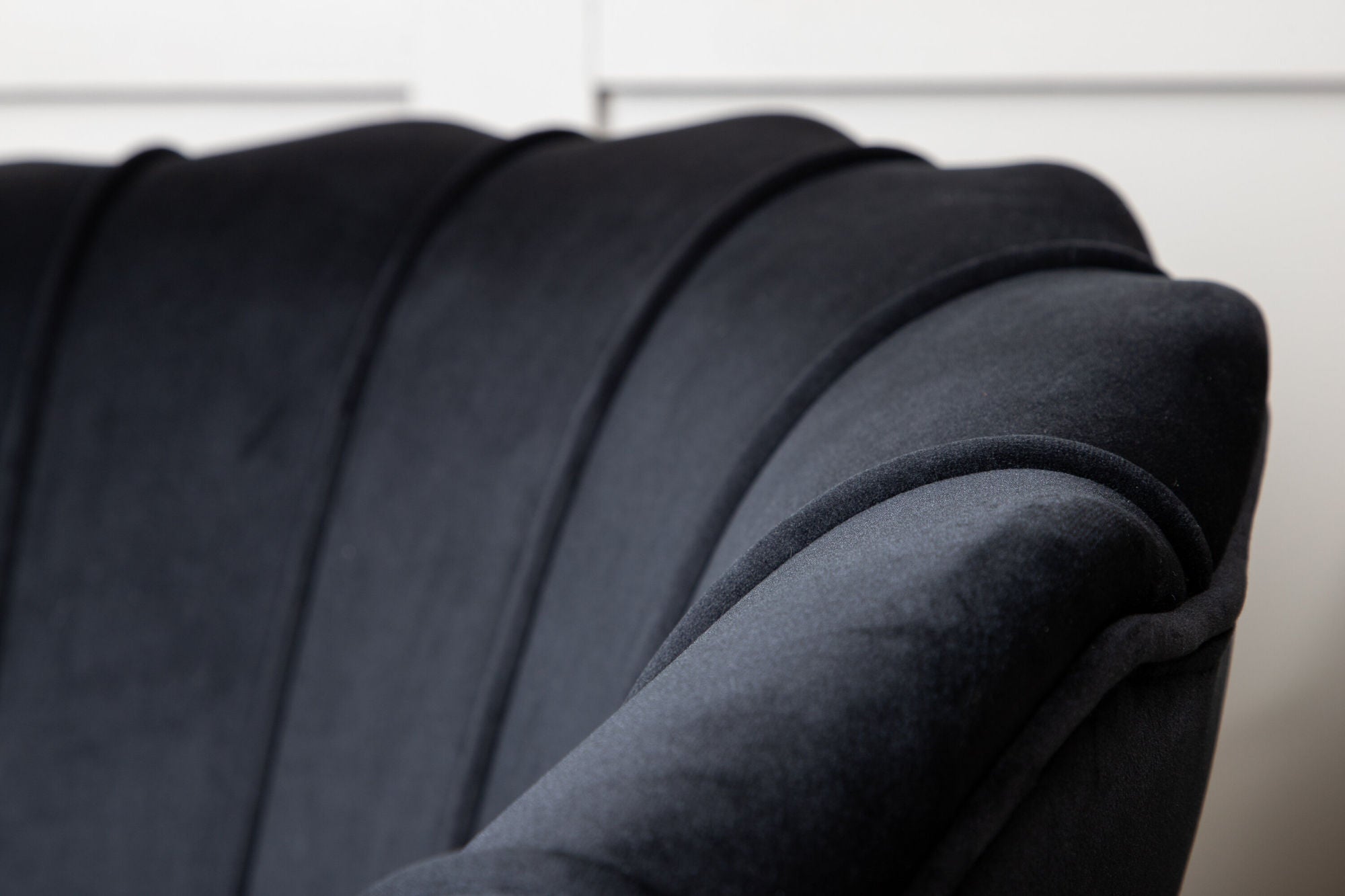 Sessel Calais aus Samt - Schwarz-Loungesessel-Venture Home-le canapé