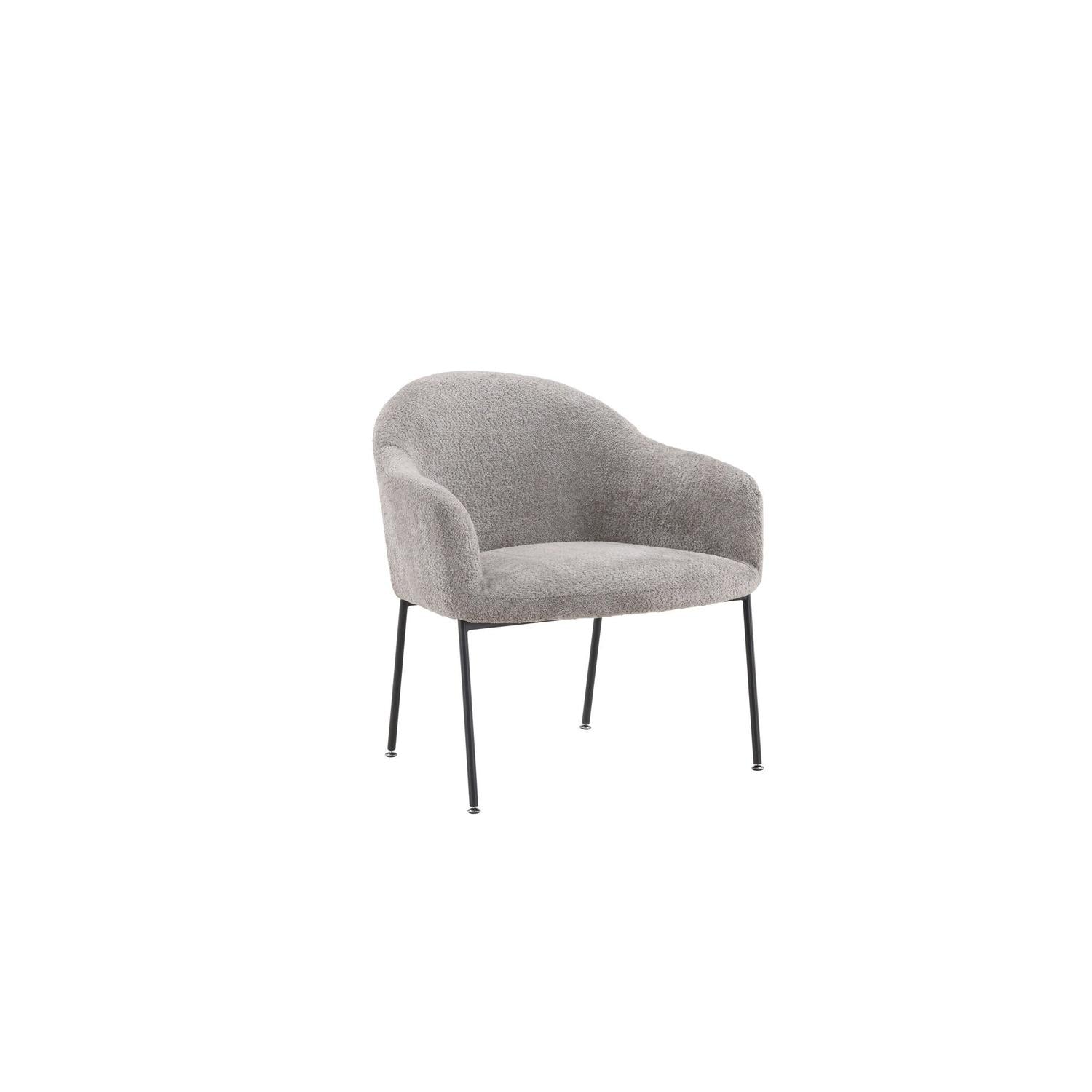 Sessel Catania aus Teddy Bouclé - Grau-Sessel-Venture Home-le canapé