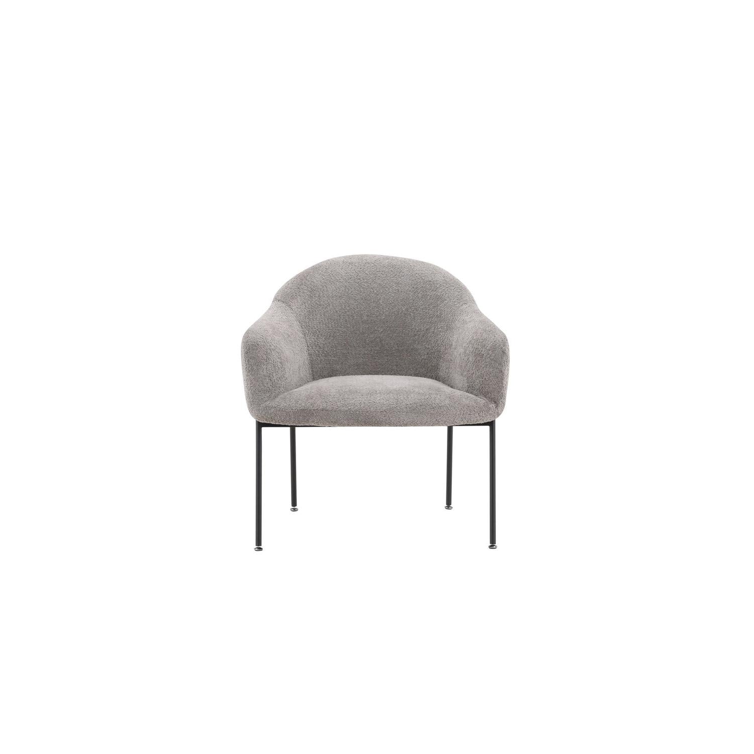 Sessel Catania aus Teddy- Bouclé - Grau-Sessel-Venture Home-le canapé