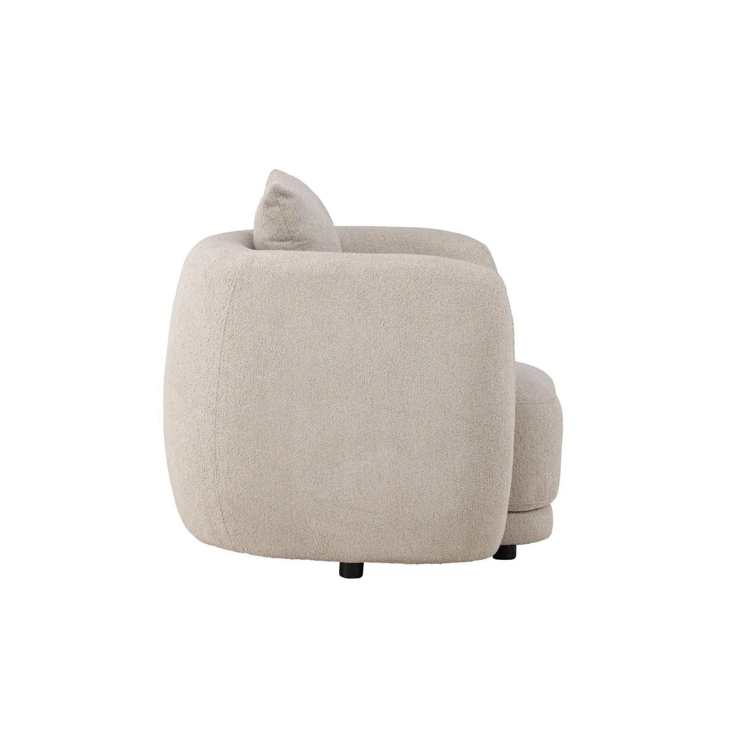 Sessel Cielo aus Teddy Bouclé - Beige-Sessel-Venture Home-le canapé