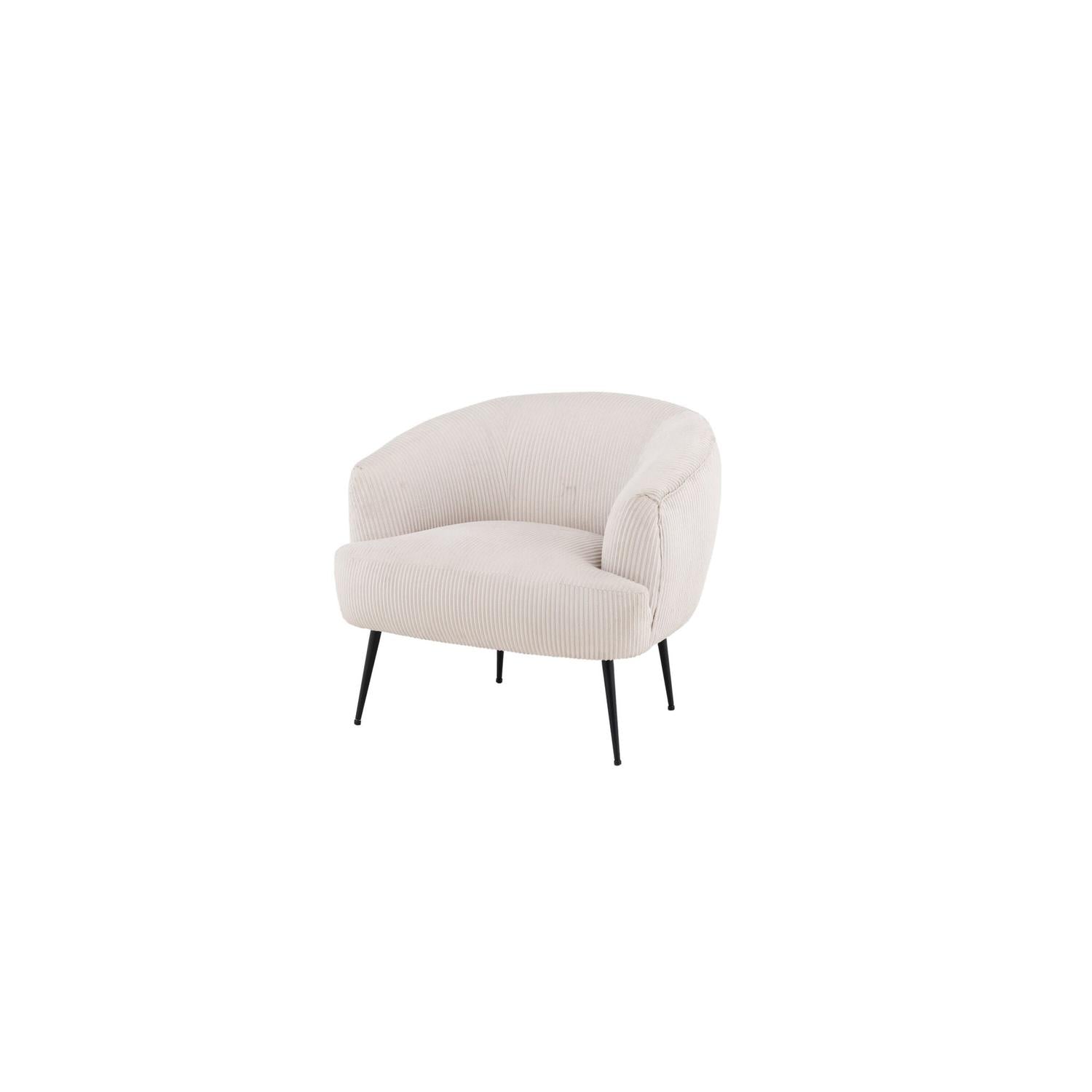 Sessel Derry aus Kord - Beige-Sessel-Venture Home-le canapé