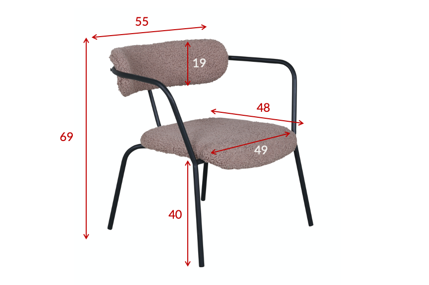 Sessel Duffy mit Armlehnen - Grau-Sessel-Venture Home-le canapé