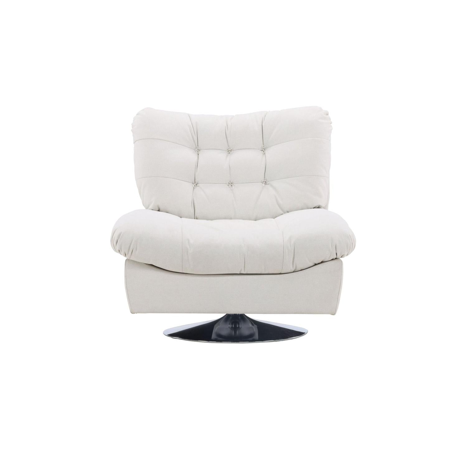 Sessel Florens aus Textilstoff - Weiß-Sessel-Venture Home-le canapé