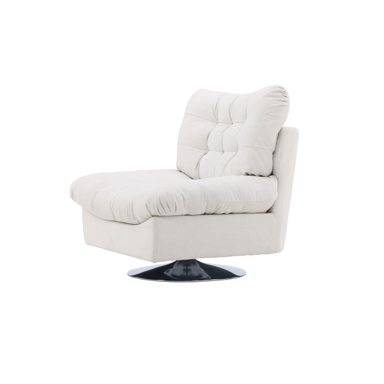 Sessel Florens aus Textilstoff - Weiß-Sessel-Venture Home-le canapé