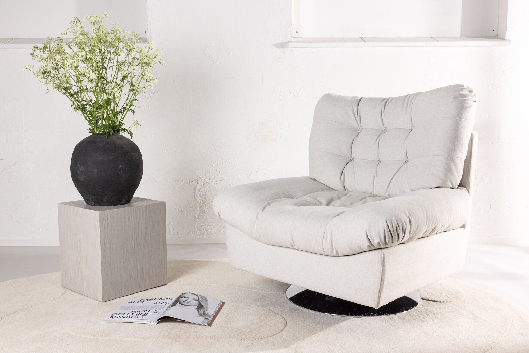 Sessel Florens - Weiß-Sessel-Venture Home-le canapé