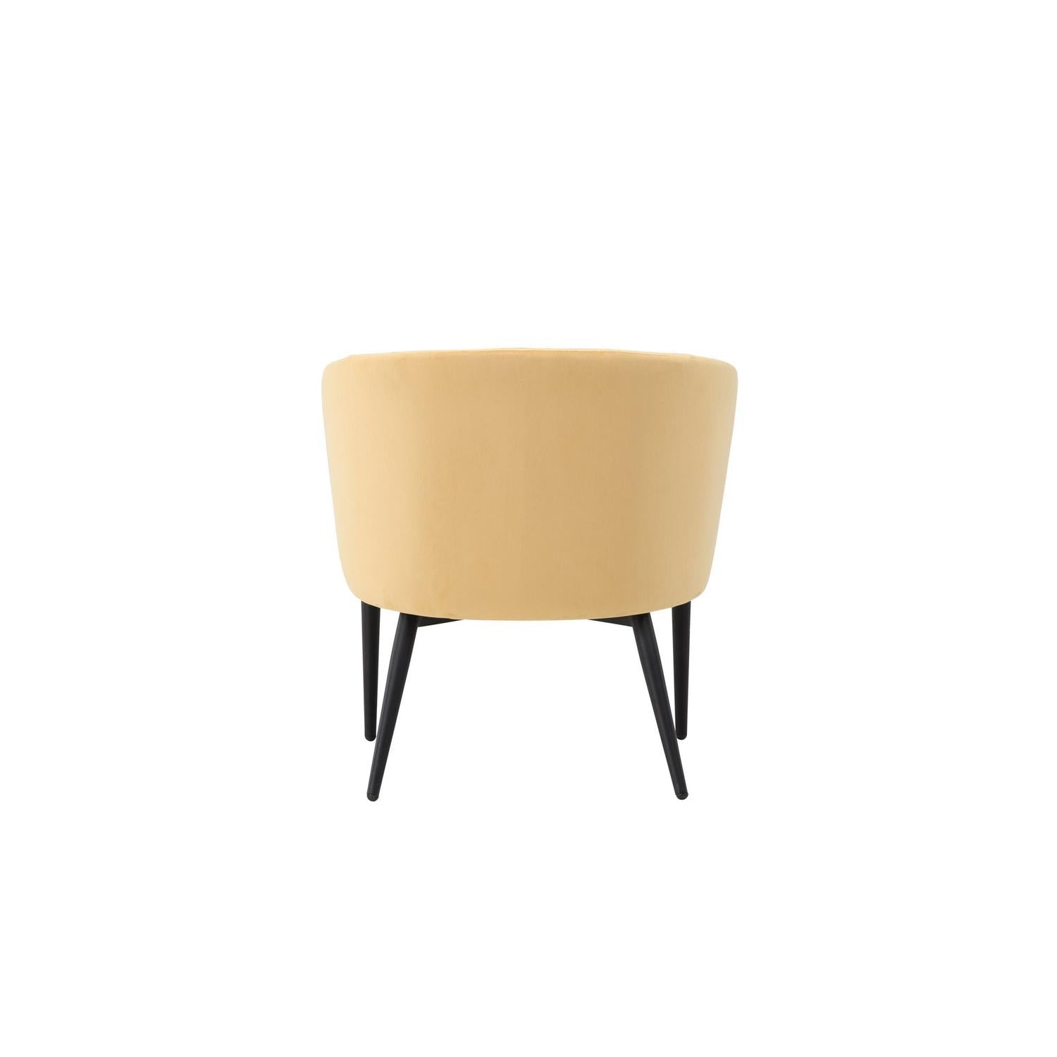 Sessel Fluffy aus Samt - Gelb-Sessel-Venture Home-le canapé