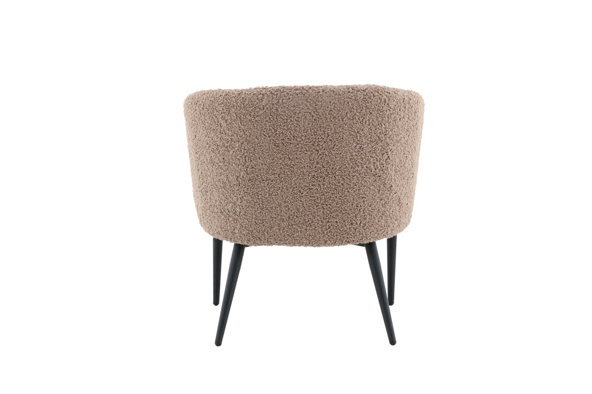 Sessel Fluffy aus Teddy Bouclé - Braun-Sessel-Venture Home-le canapé
