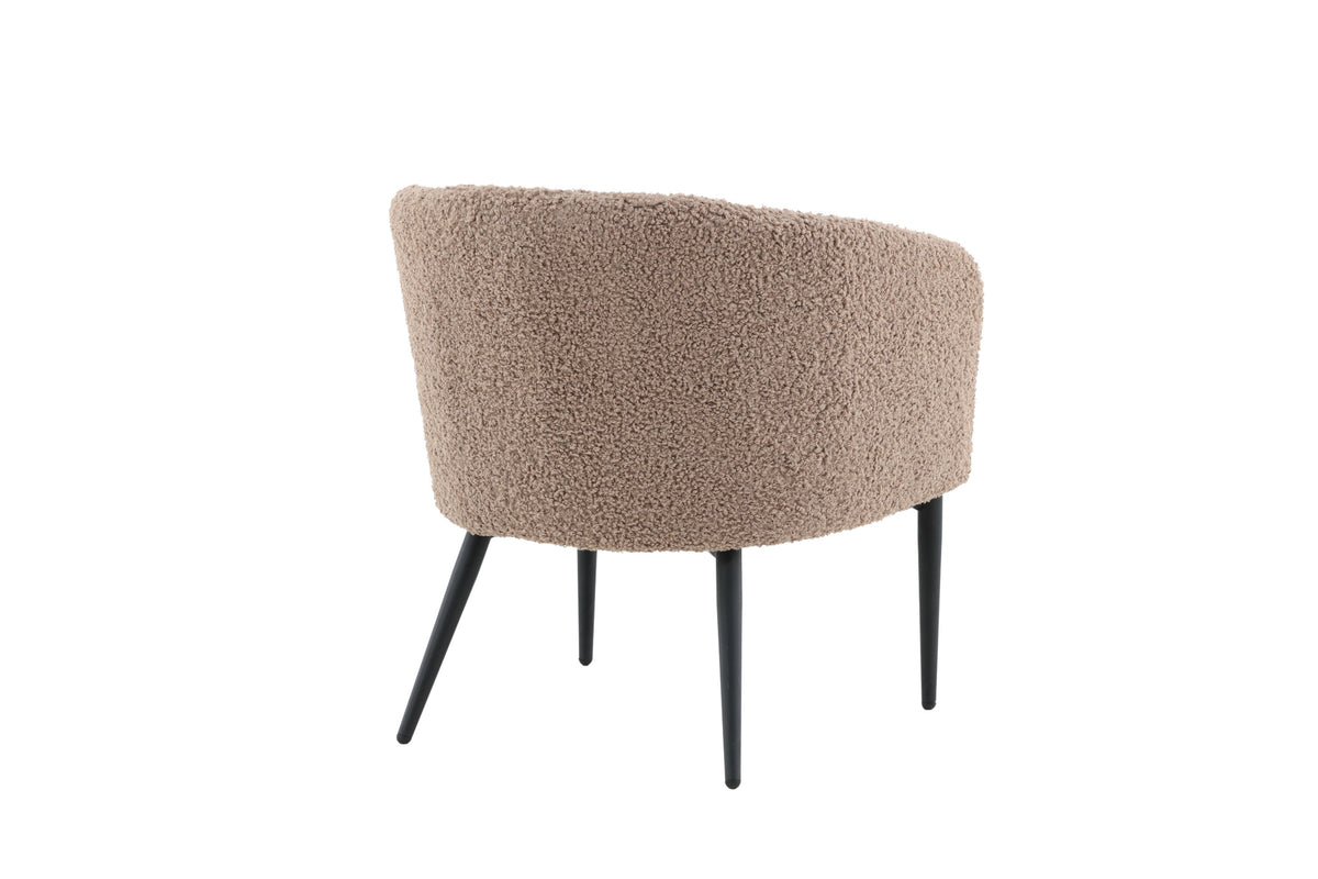 Sessel Fluffy aus Teddy Bouclé - Braun-Sessel-Venture Home-le canapé