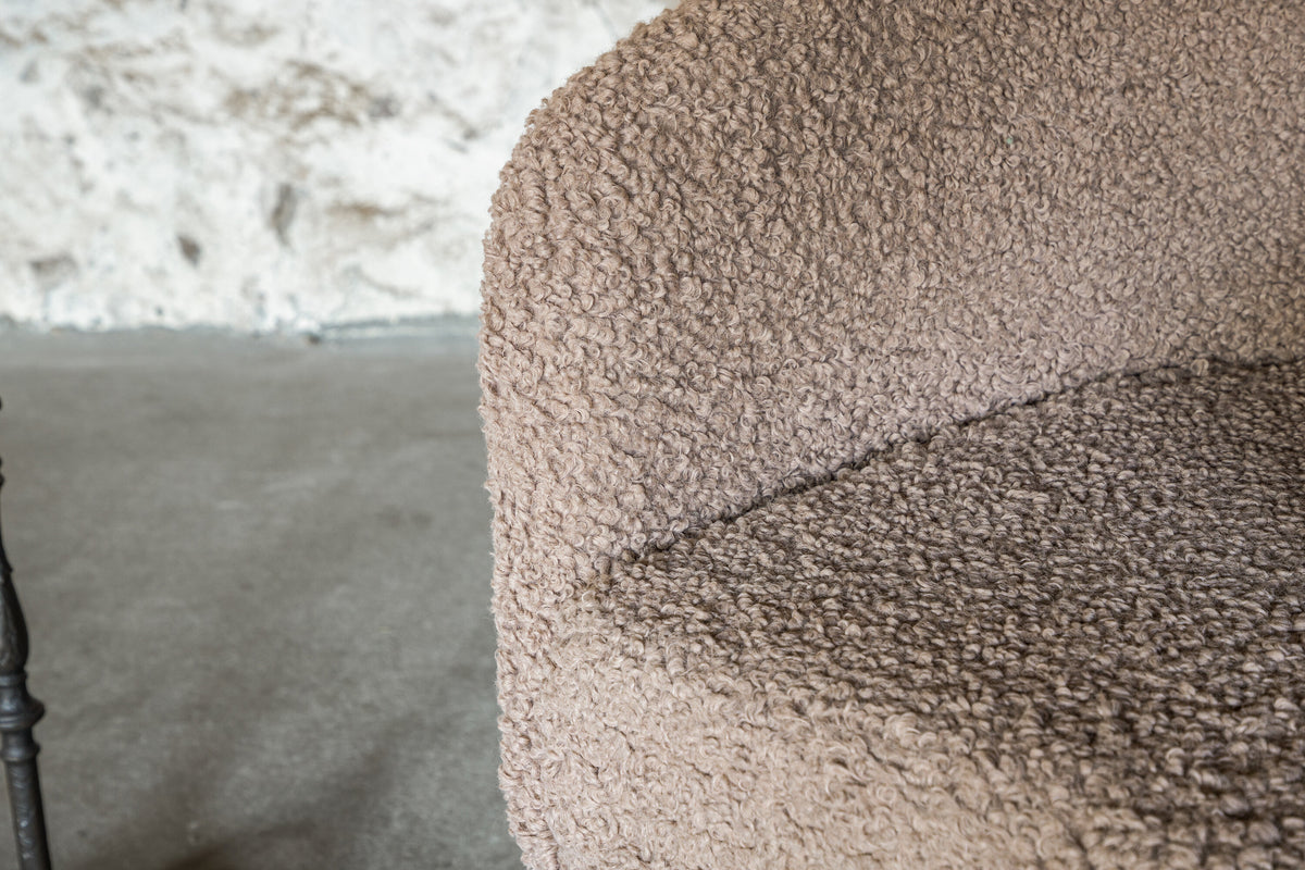 Sessel Fluffy aus Teddy Bouclé - Braun-Sessel-Venture Home-le canapé
