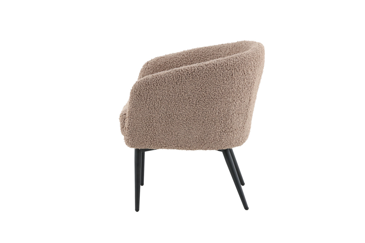 Sessel Fluffy aus Teddy Bouclé - Braun-Sessel-Venture Home-le canapé