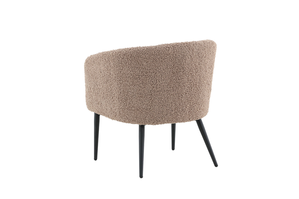 Sessel Fluffy aus Teddy Bouclé - Braun-Sessel-Venture Home-le canapé
