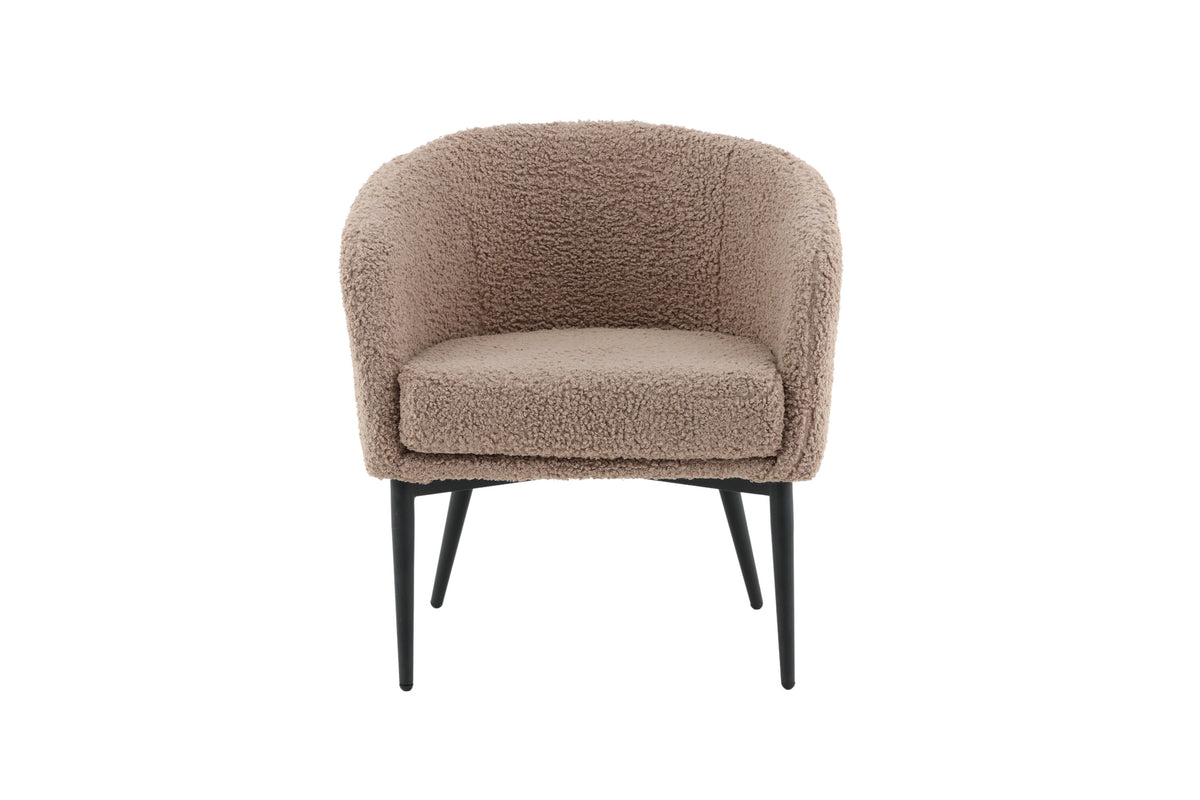 Sessel Fluffy aus Teddy Bouclé - Braun-Sessel-Venture Home-le canapé