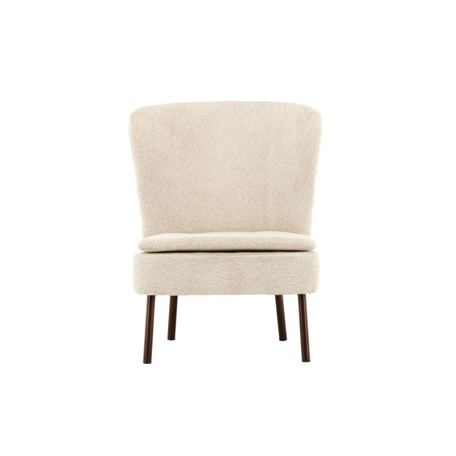 Sessel Hällsö aus Teddy-Bouclé - Beige-Sessel-Vind-le canapé