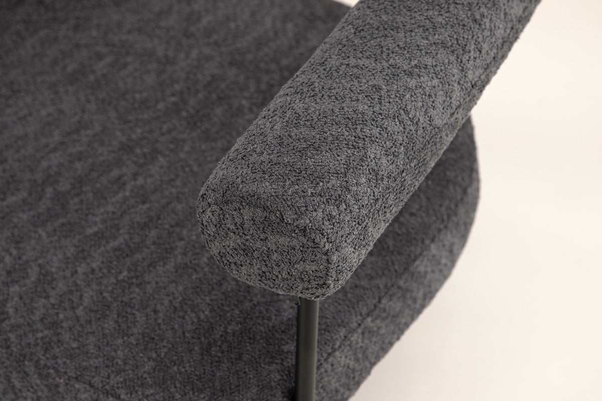 Sessel Hökåsen mit Armlehnen - Dunkelgrau-Sessel-Venture Home-le canapé