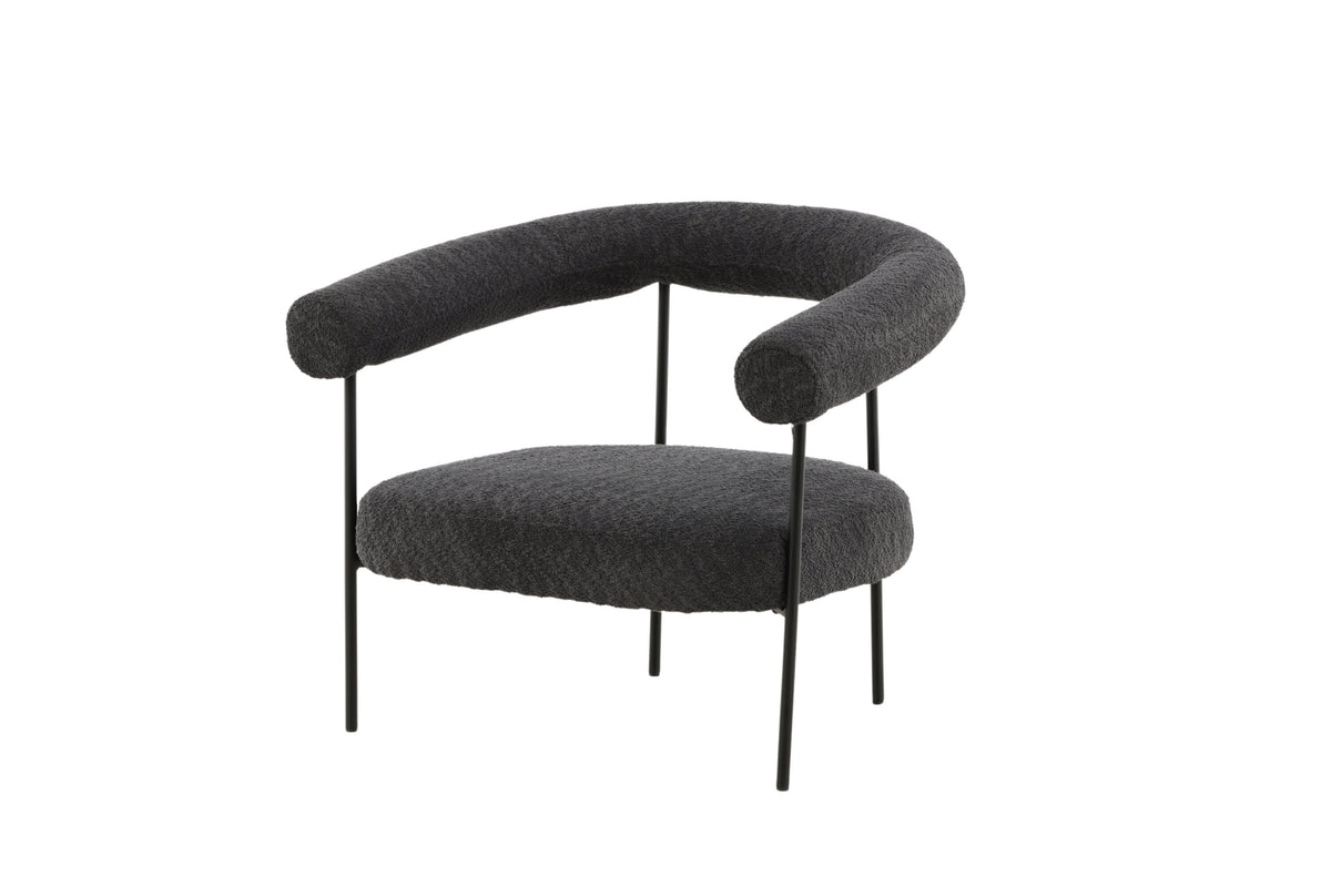 Sessel Hökåsen mit Armlehnen - Dunkelgrau-Sessel-Venture Home-le canapé