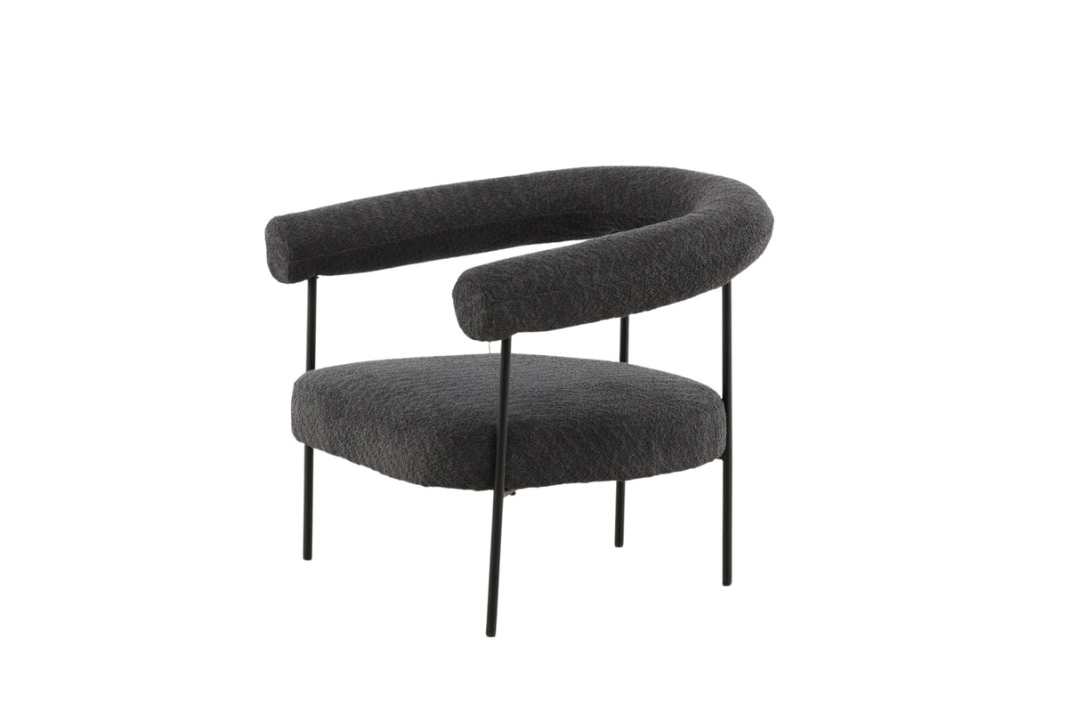 Sessel Hökåsen mit Armlehnen - Dunkelgrau-Sessel-Venture Home-le canapé