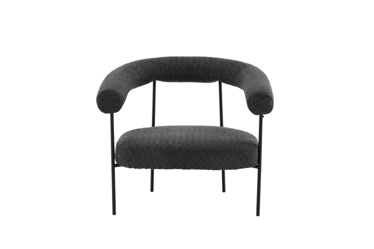 Sessel Hökåsen mit Armlehnen - Dunkelgrau-Sessel-Venture Home-le canapé