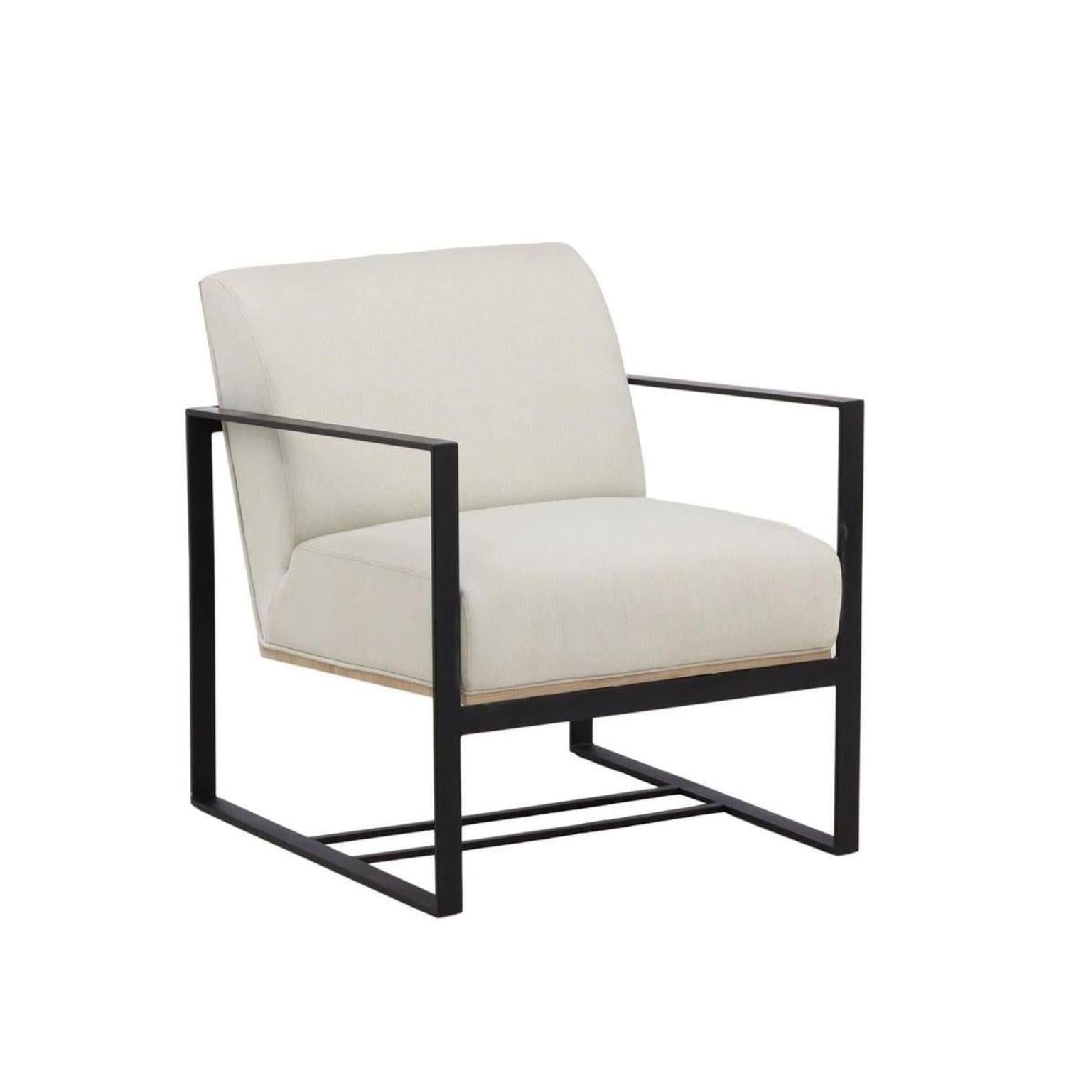 Sessel Kansas mit Metallgestell - Weiß-Sessel-Venture Home-le canapé