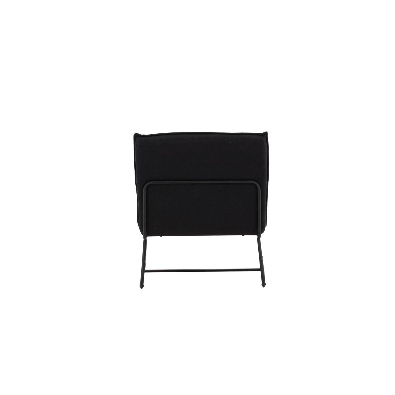 Sessel Madison aus Leinen - SchwarzSessel
