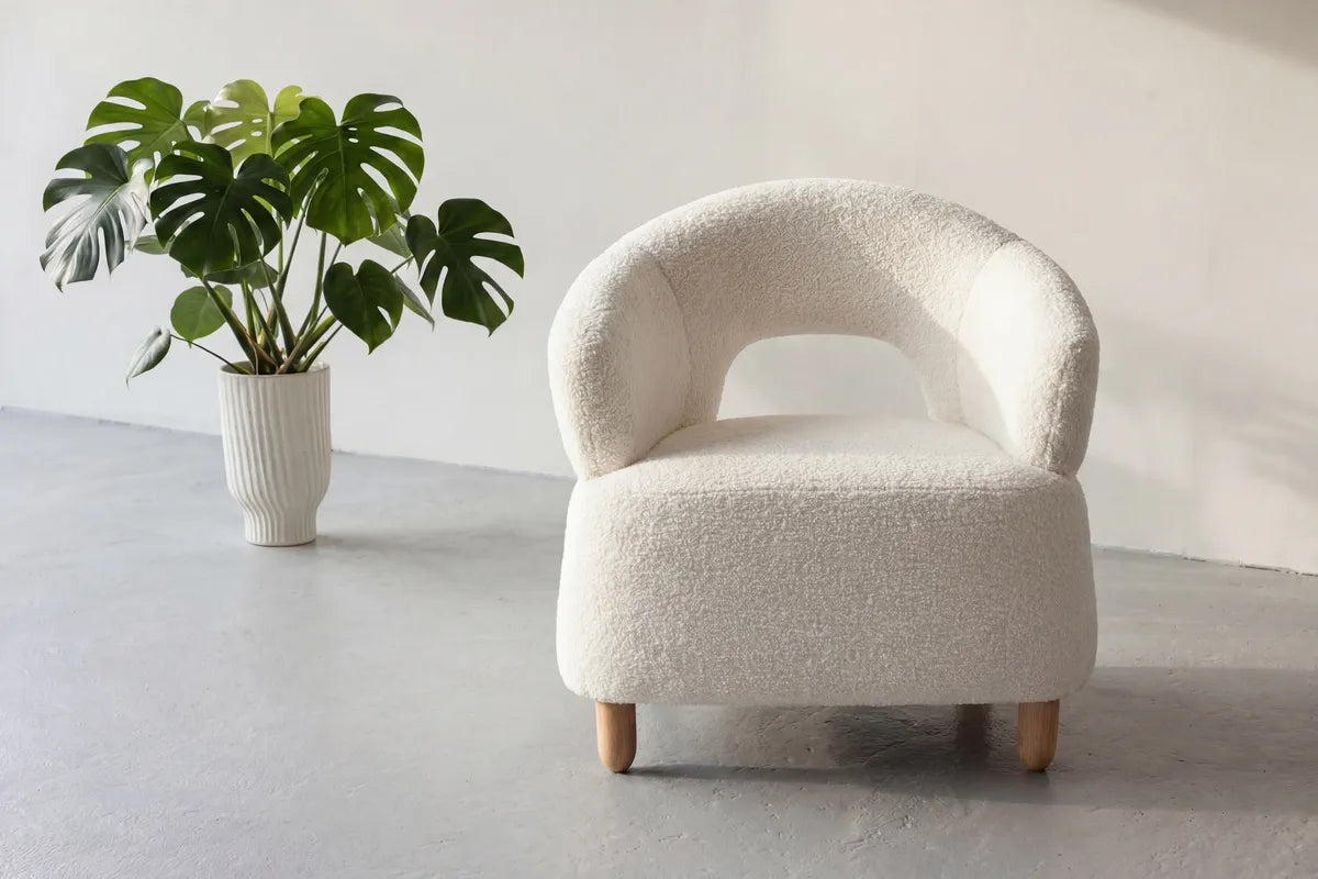 Sessel Moglas aus Teddy Bouclé