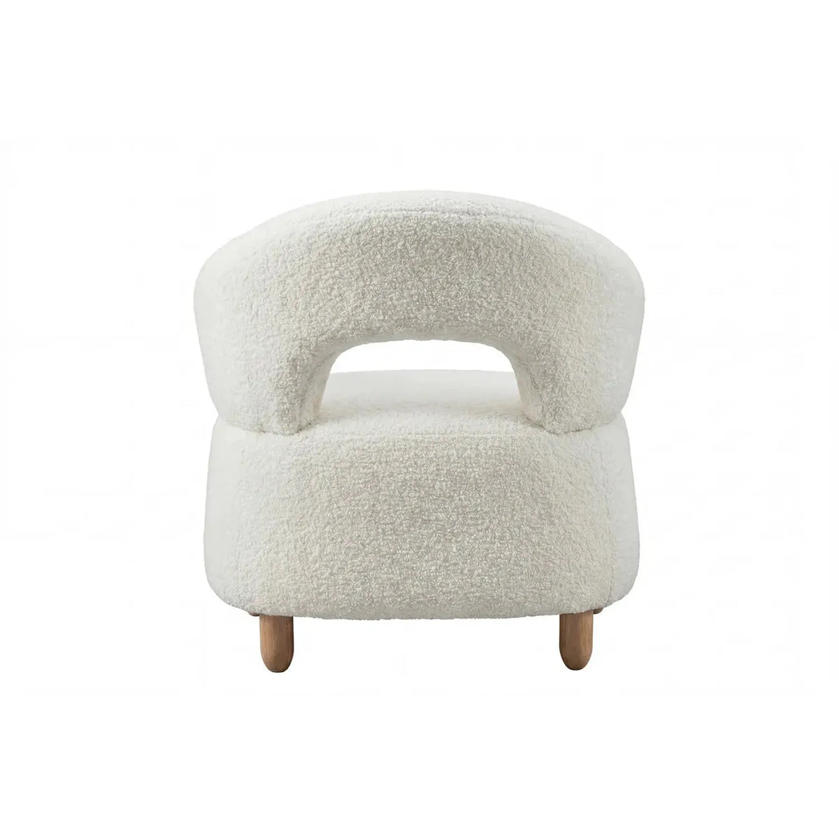 Sessel Moglas aus Teddy Bouclé - Weiß-Sessel-Venture Home-le canapé